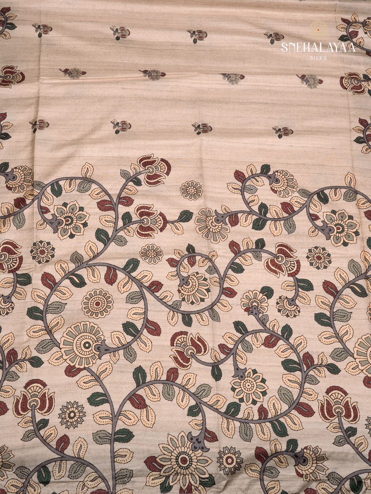 Pale Brown Dola Saree