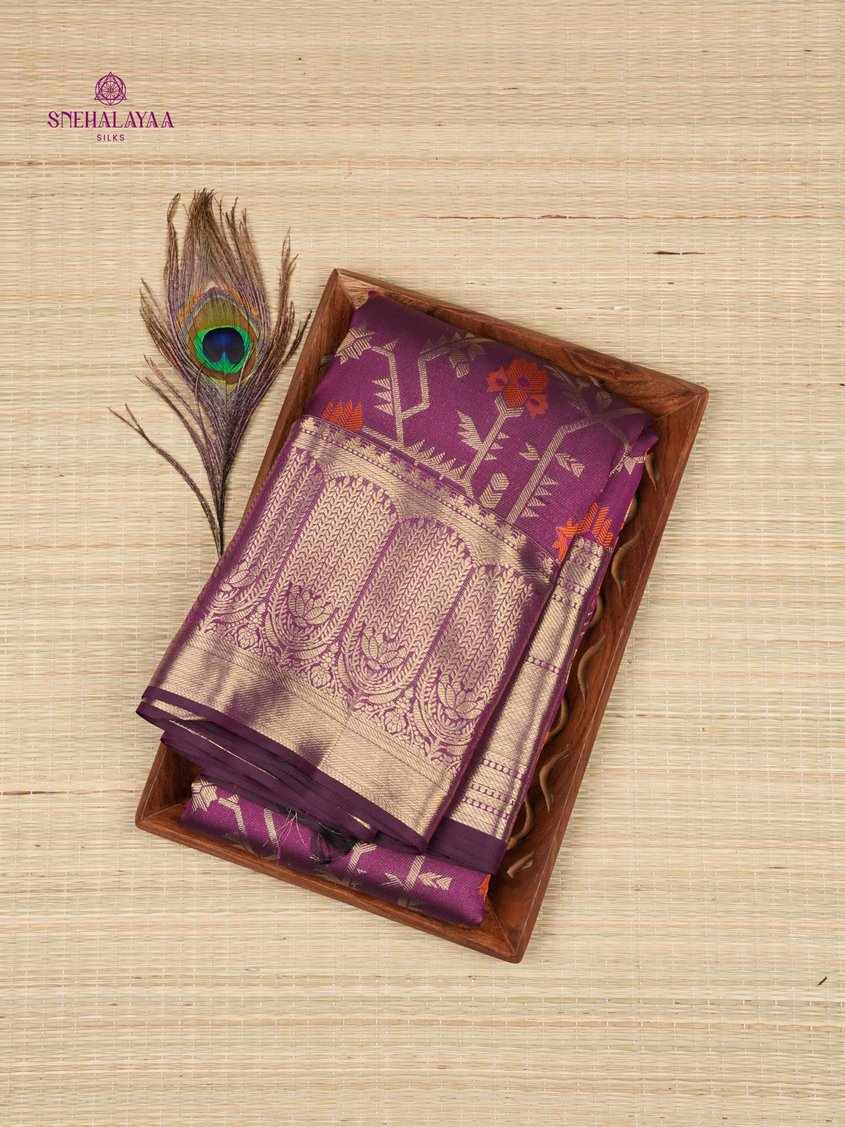 Royal Purple Kanjivaram Silk Saree