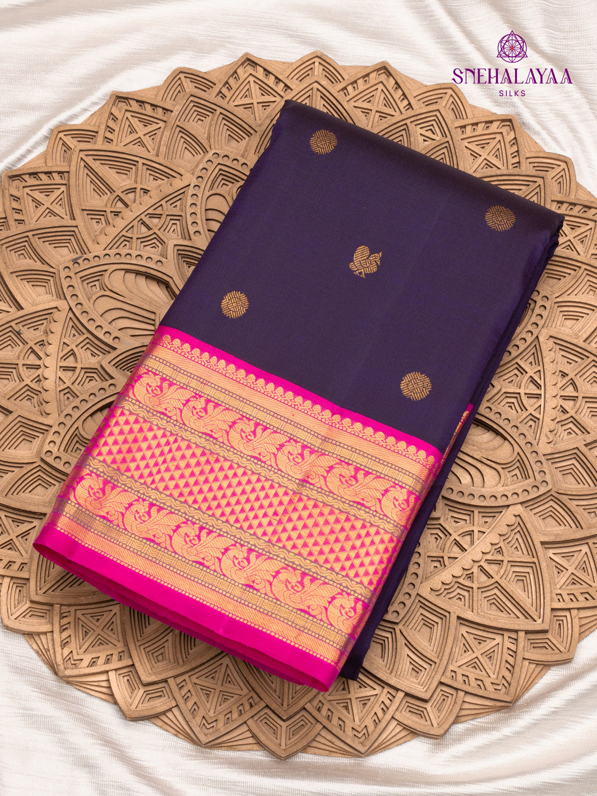 Purple Kanjivaram Silk Saree