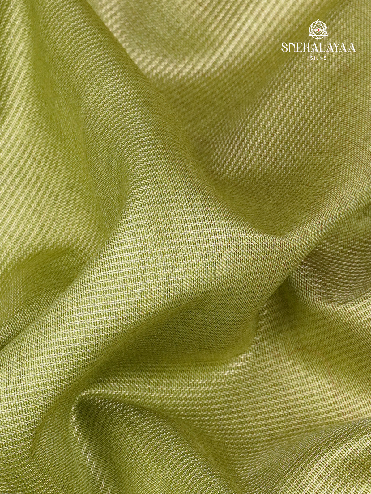 Olive Green Bamboo Silk Saree