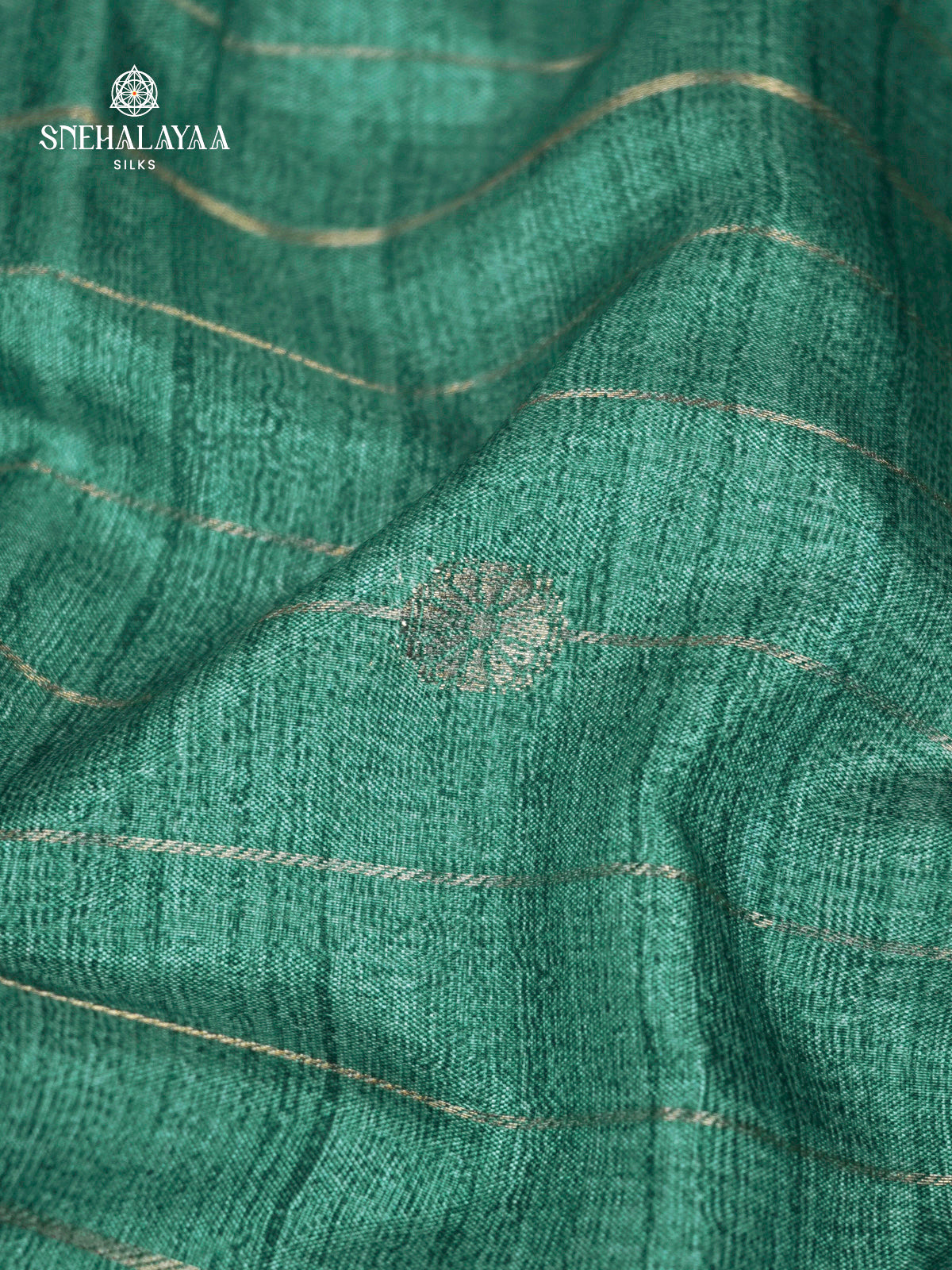 Pastel Green Tussar Saree