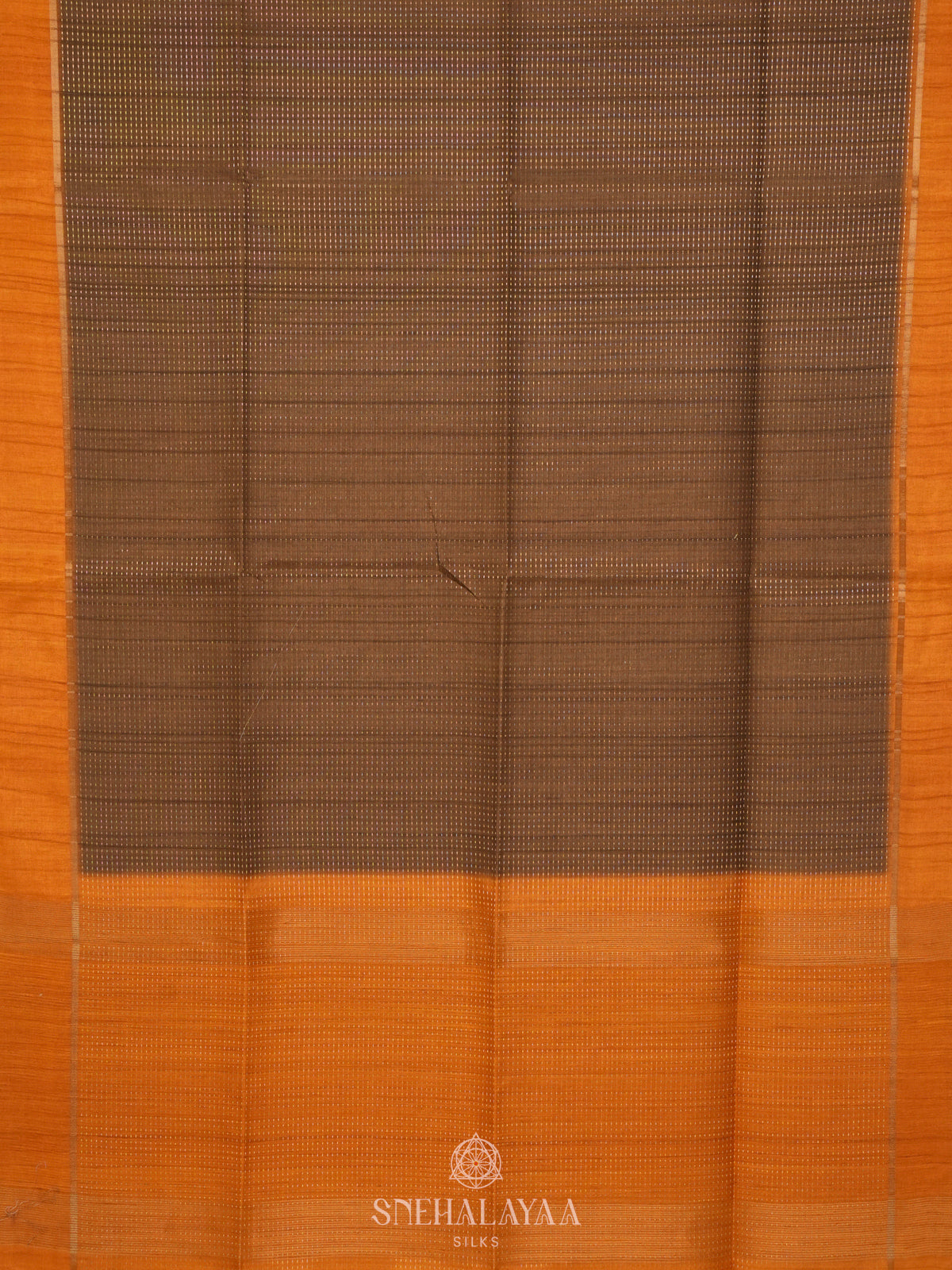 Brown Tussar Saree