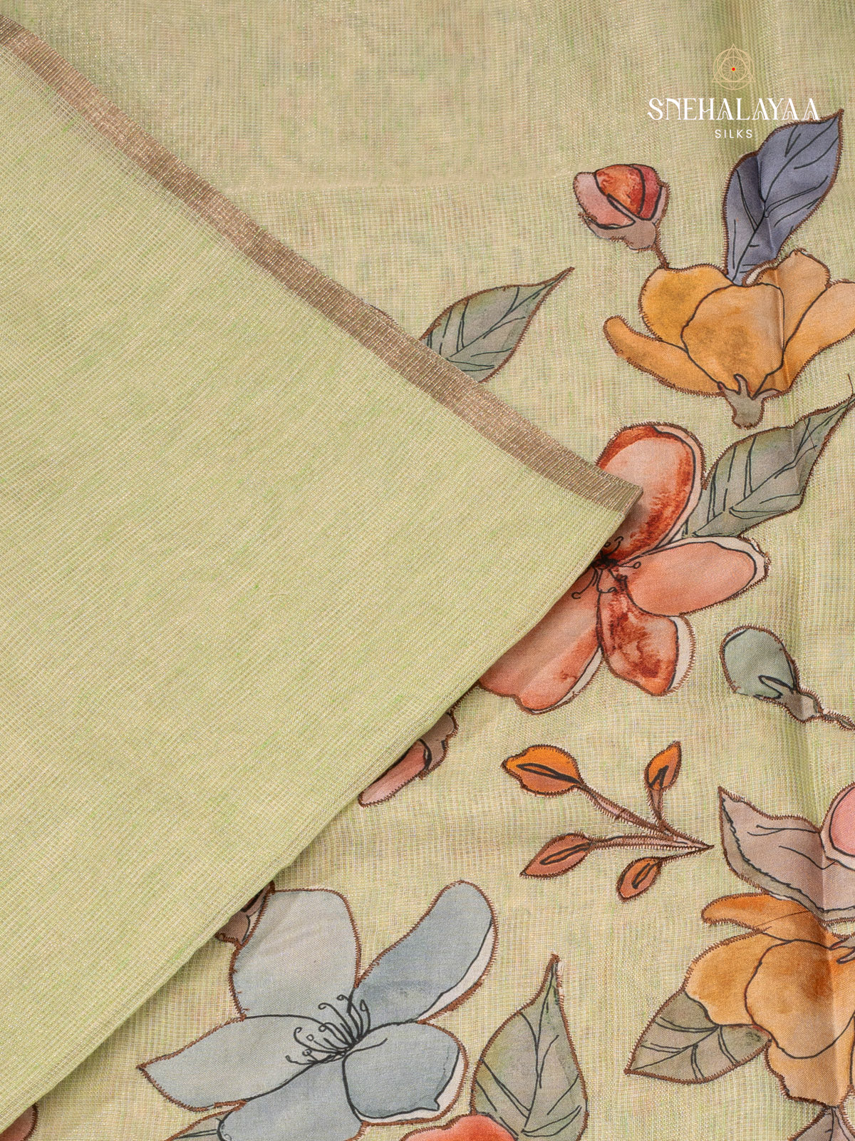 Pista Green Tissue Kota Saree