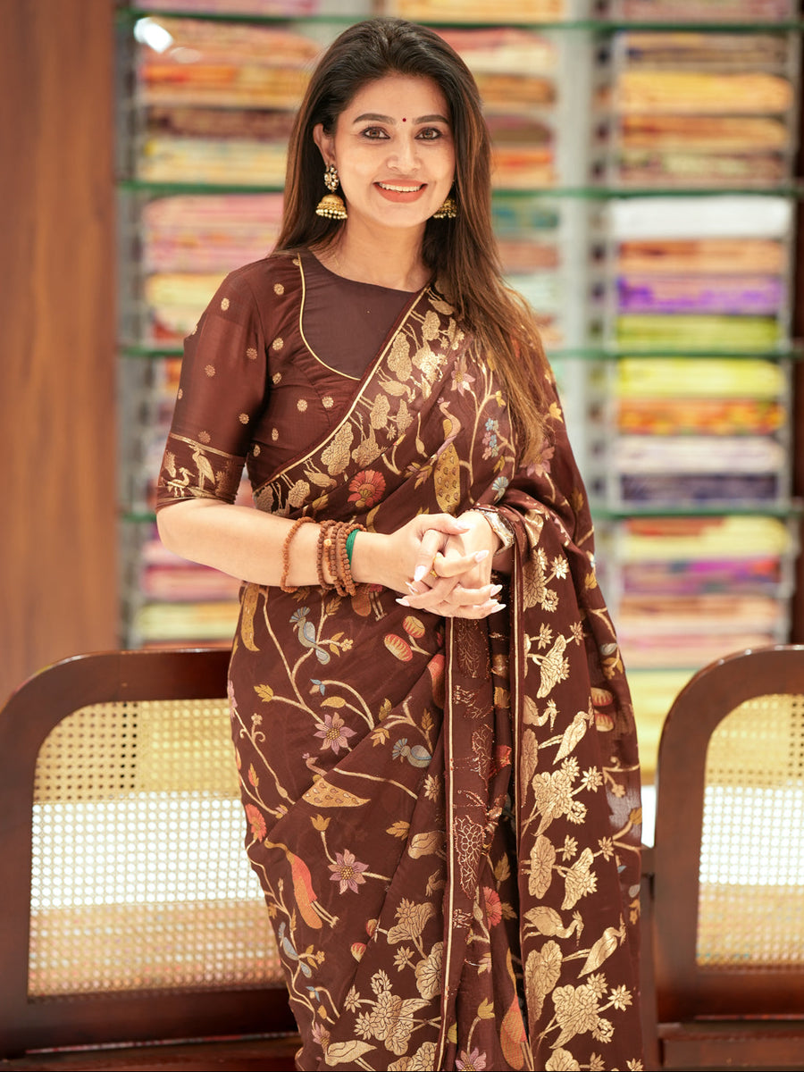 Coffee Brown Kota Saree (Pre Order)