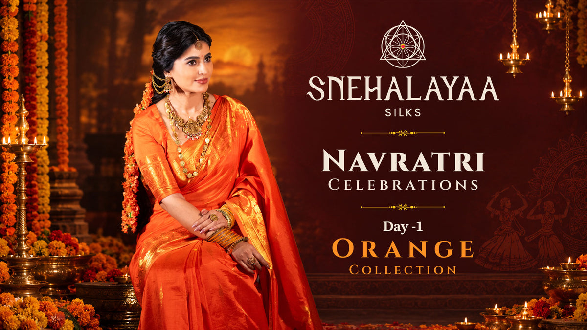 Orange Sarees