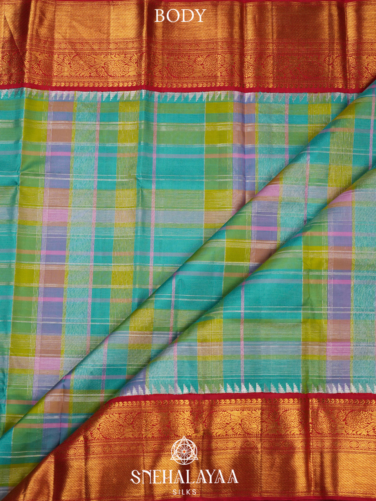 Multicolour Kanjivaram Silk Saree