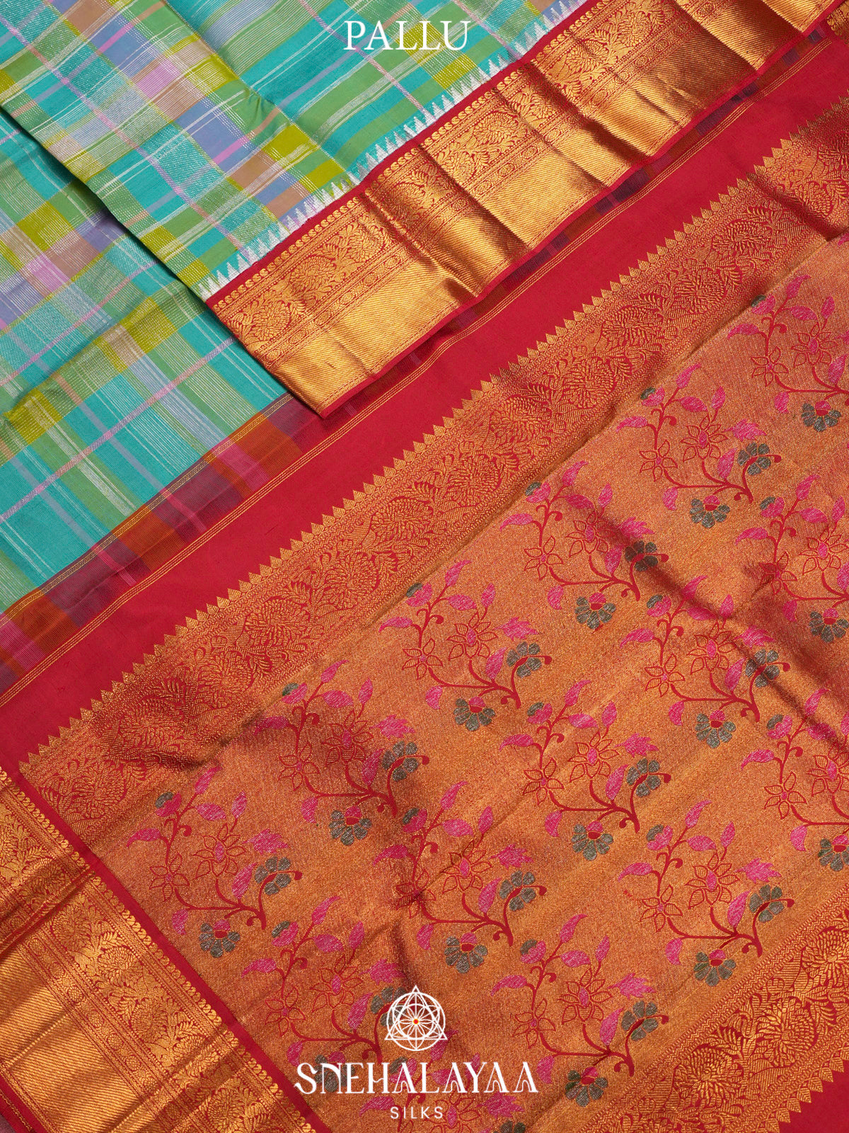 Multicolour Kanjivaram Silk Saree