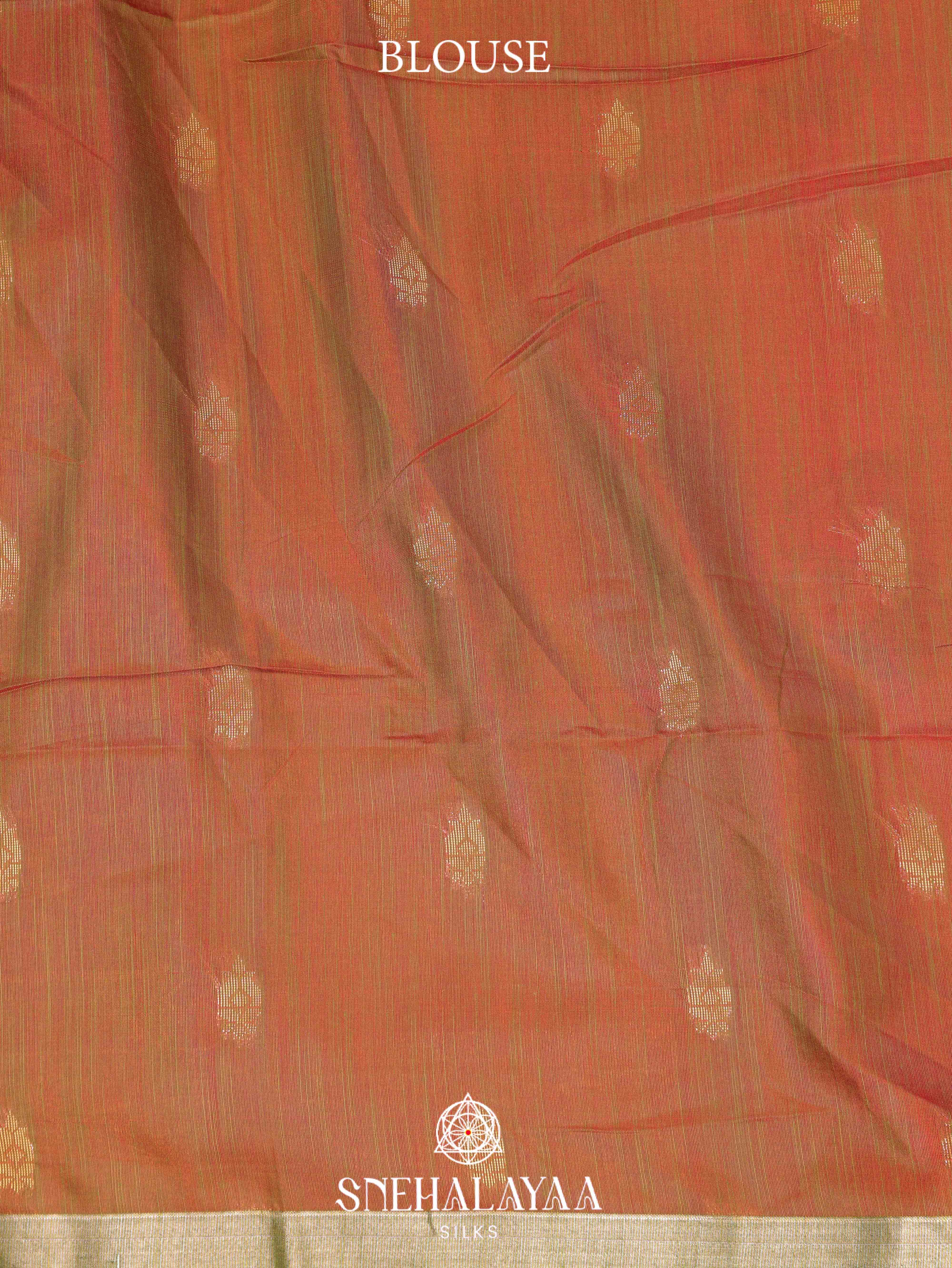 Red Silk Cotton Saree