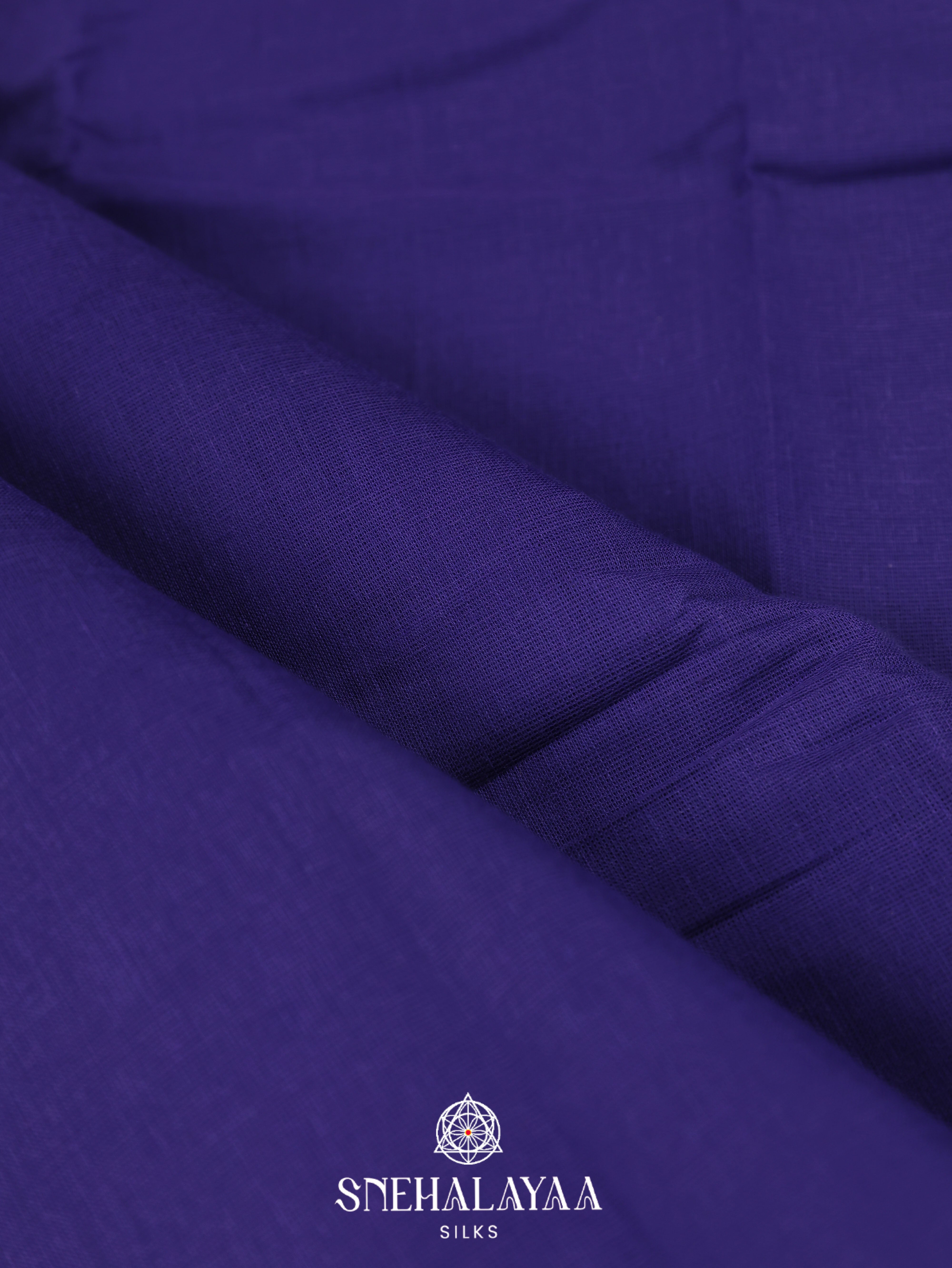 Blue Gadwal Cotton Saree