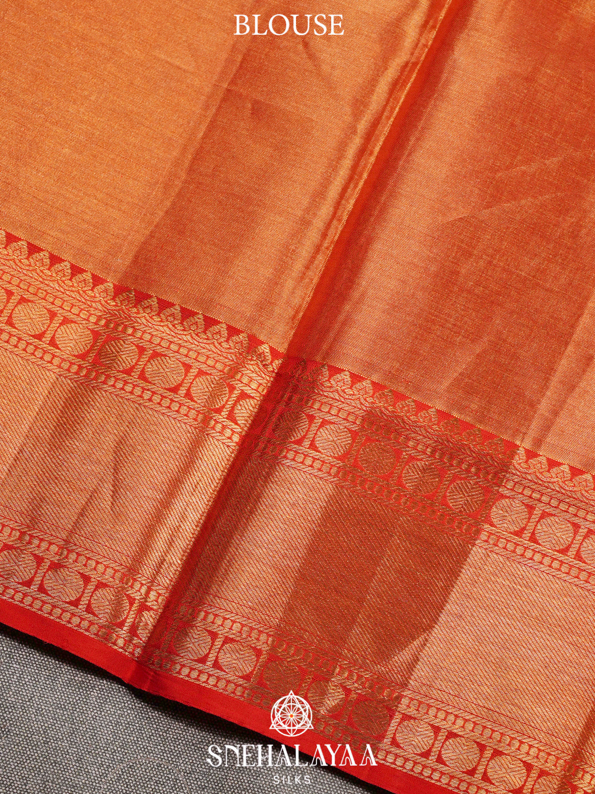 Gold Kanjivaram Silk Saree