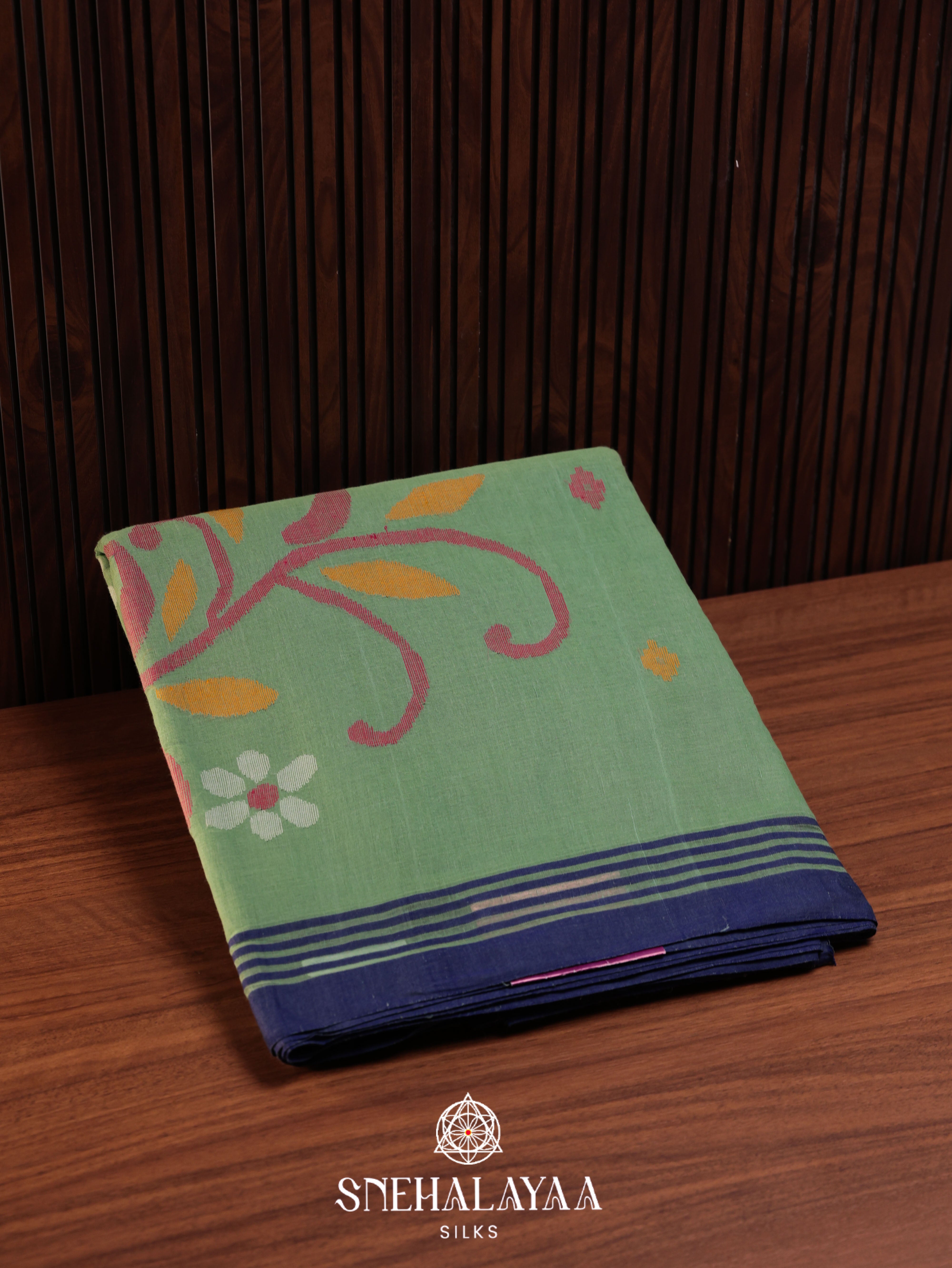 Green Bengal Cotton Saree