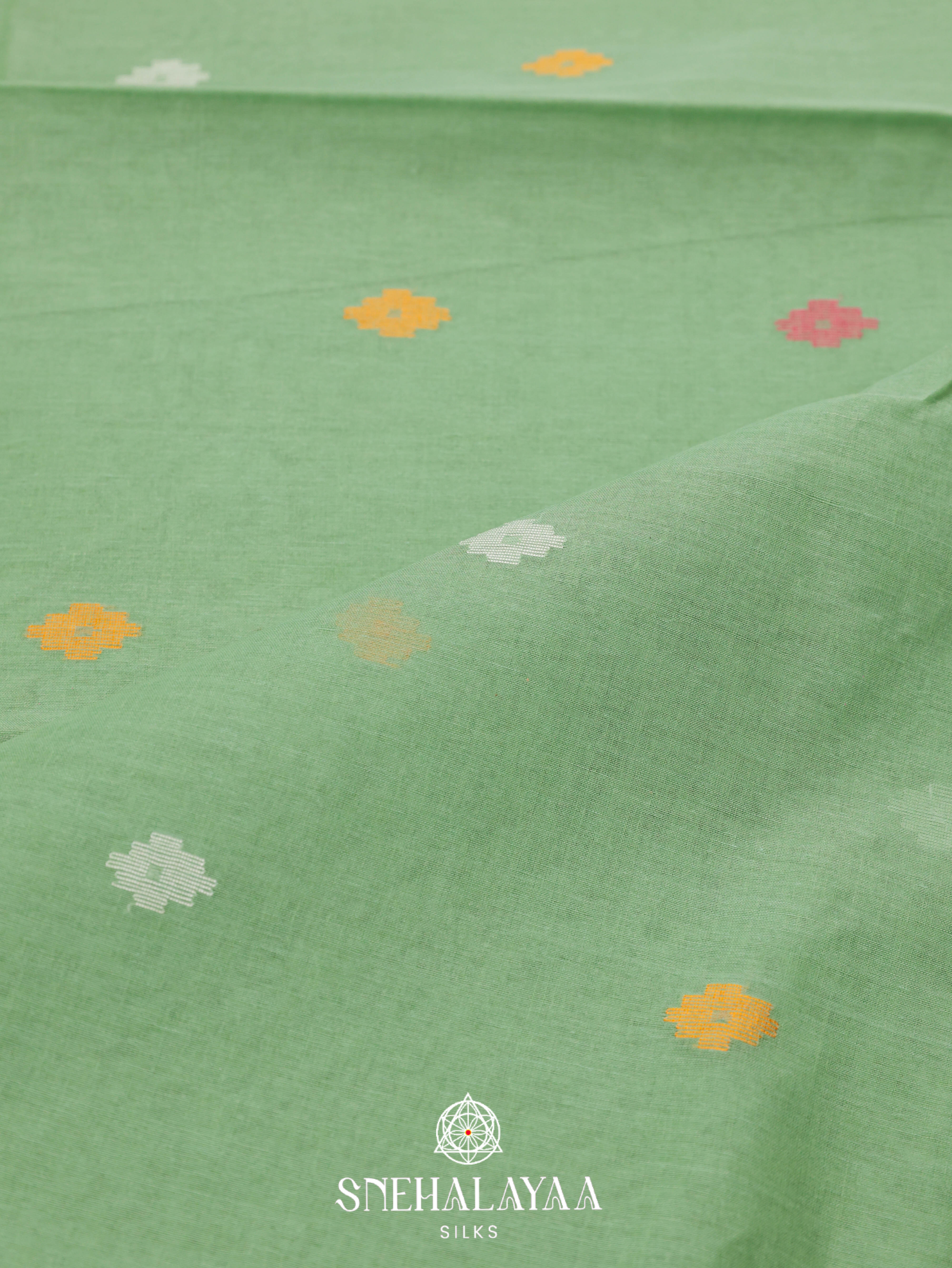 Green Bengal Cotton Saree