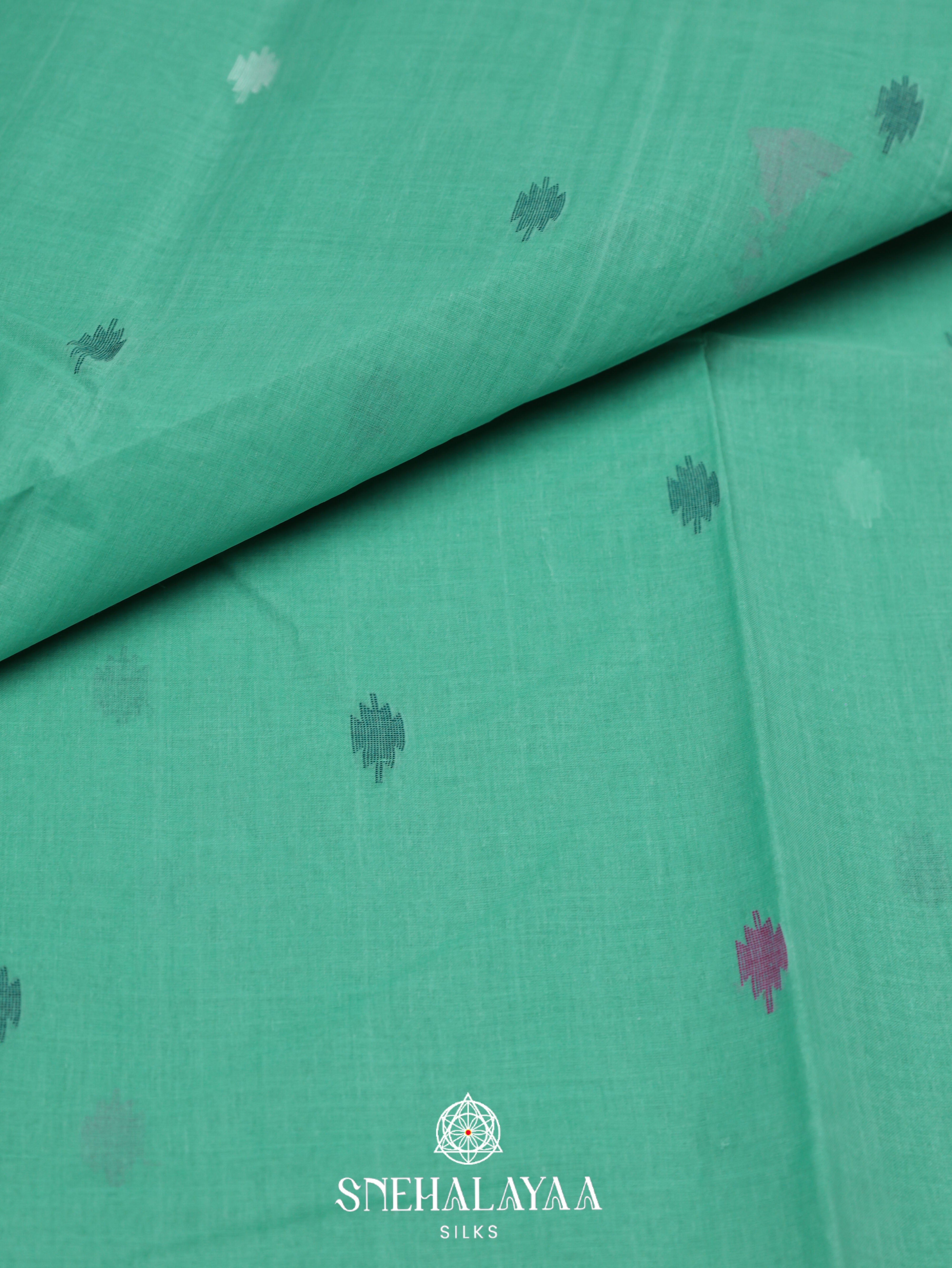 Tea Green Bengal Cotton Saree