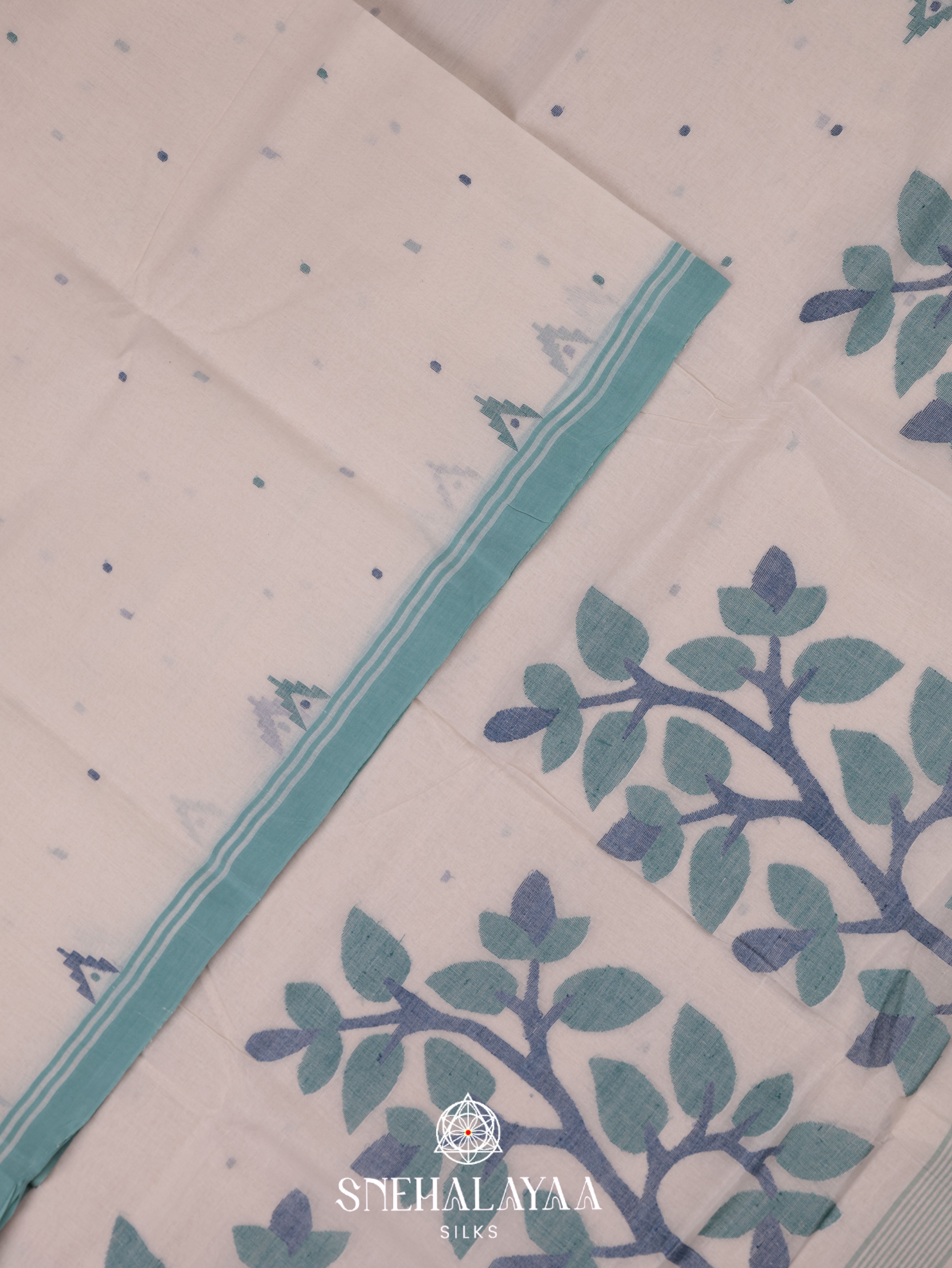 Off white Bengal Cotton Saree