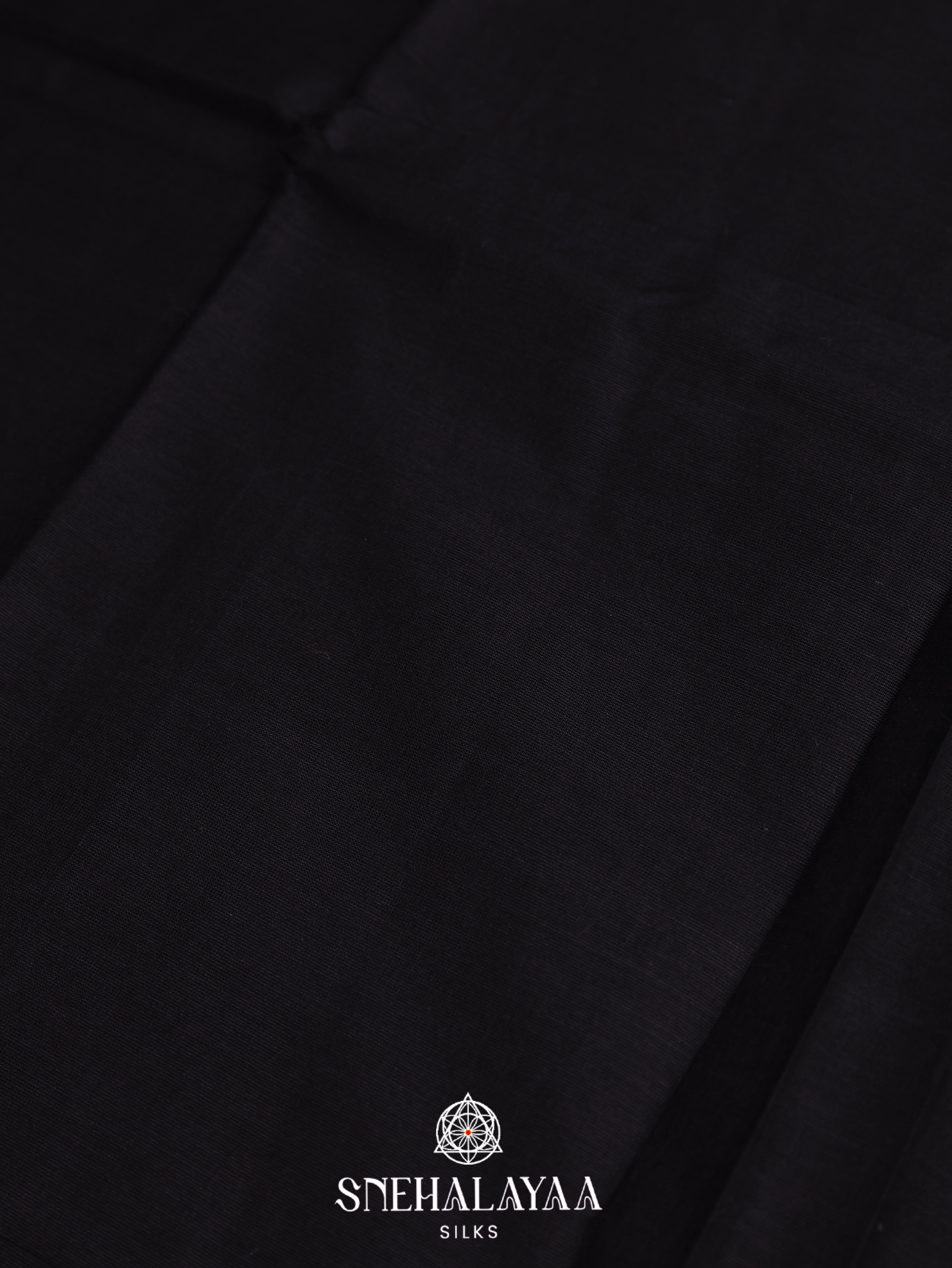 Black Kanchi Cotton Saree