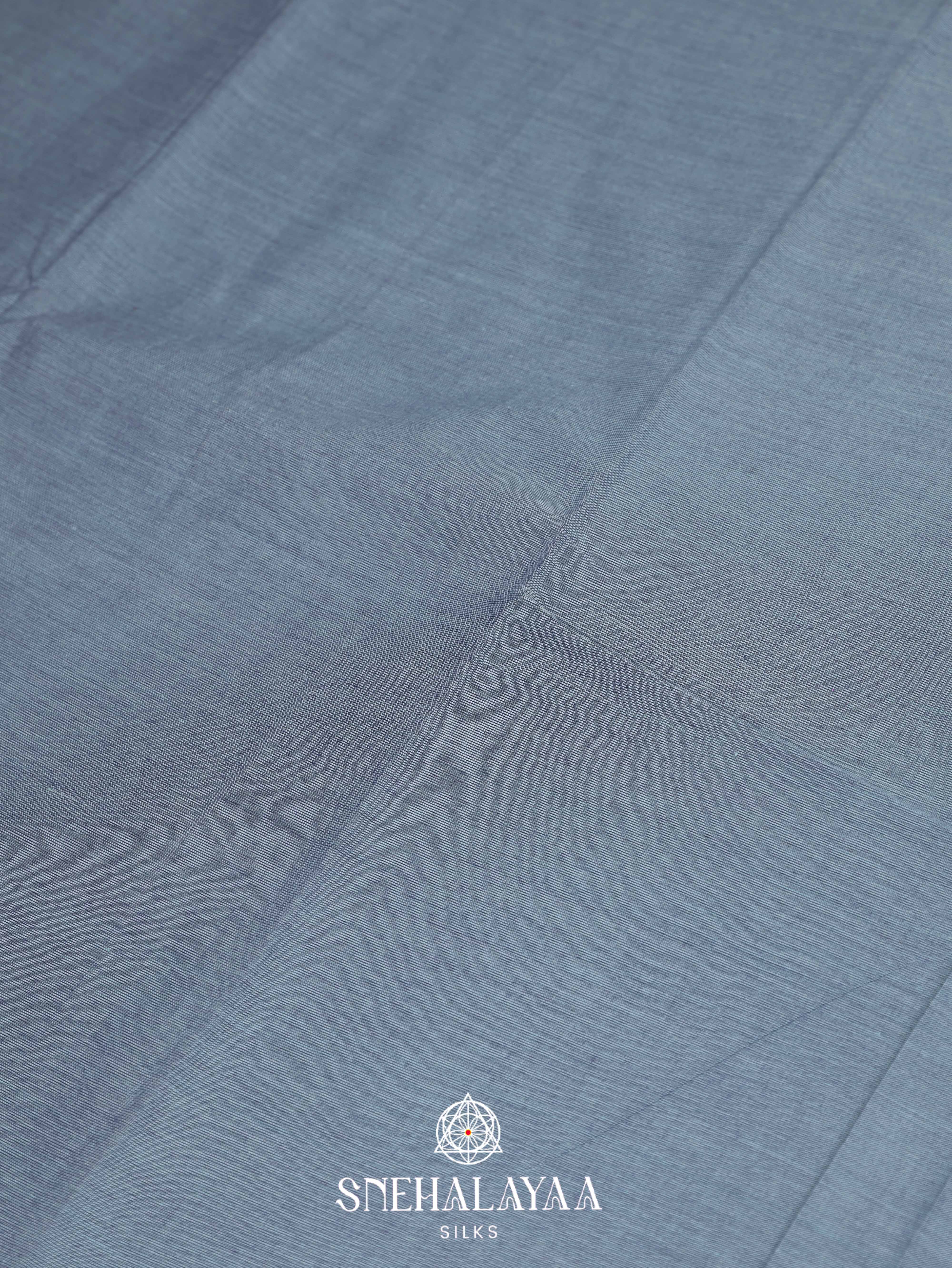 Blue Kanchi Cotton Saree