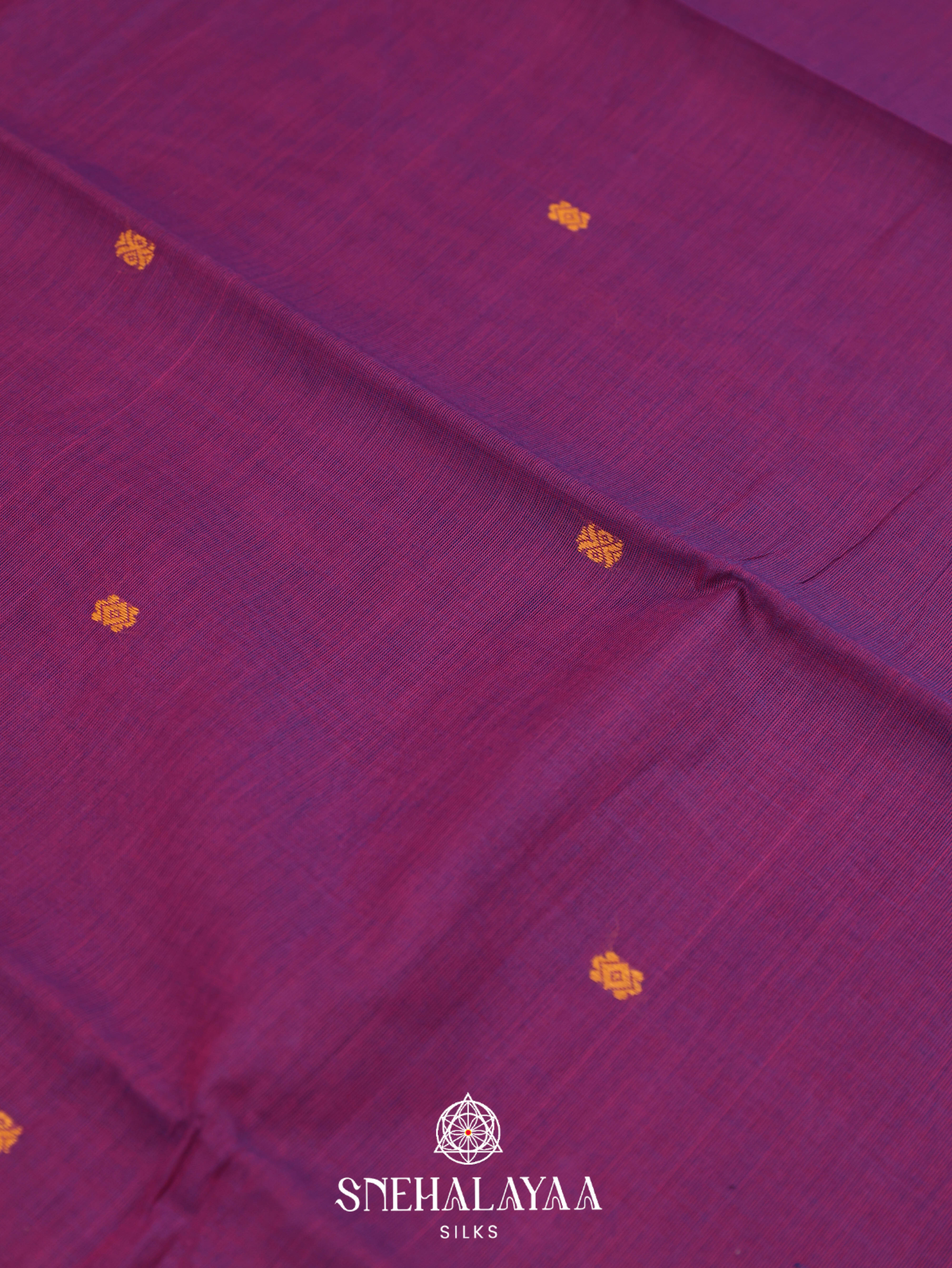 Purple Chettinad Cotton Saree