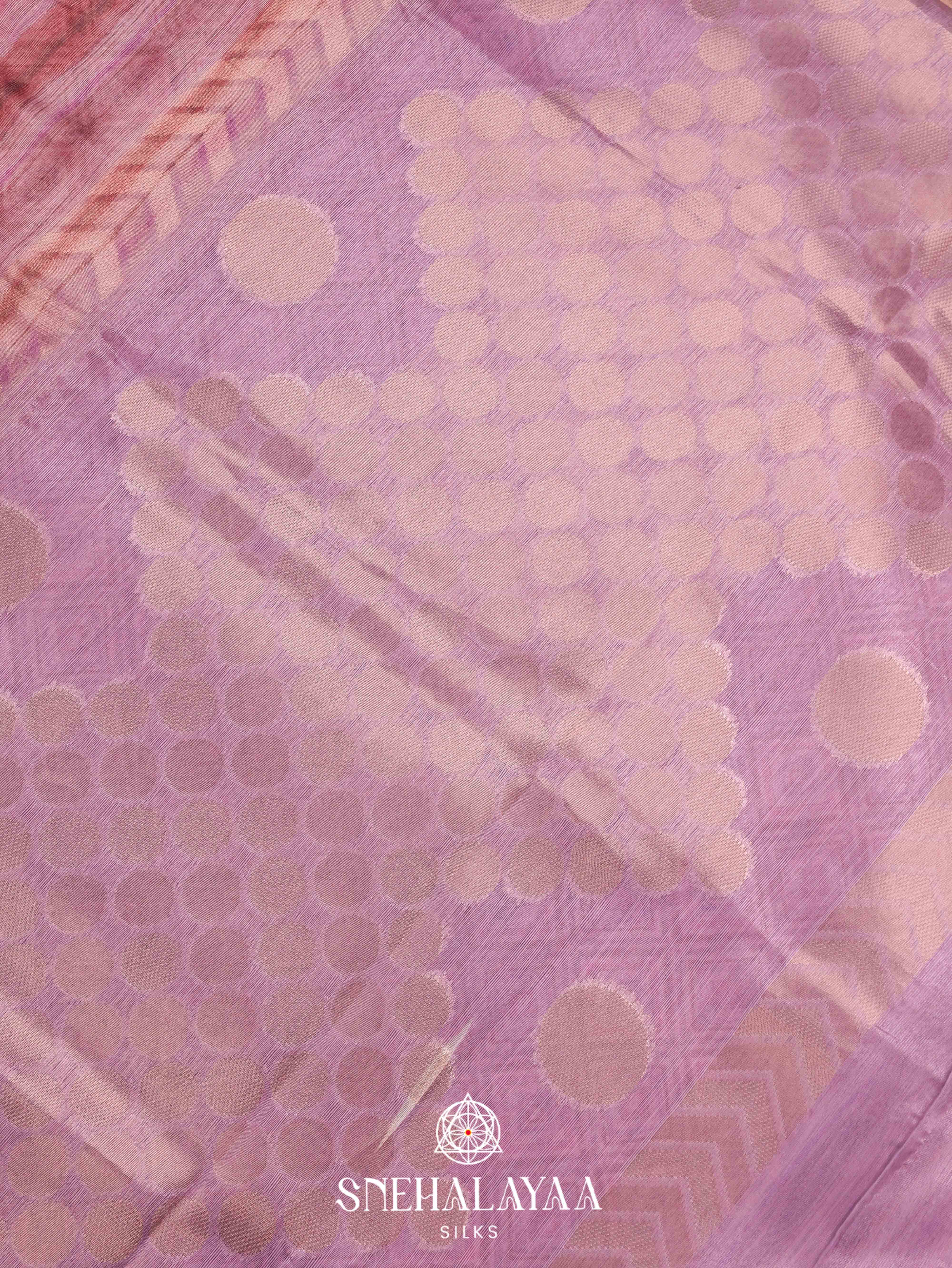 Mauve Linen Cotton Saree