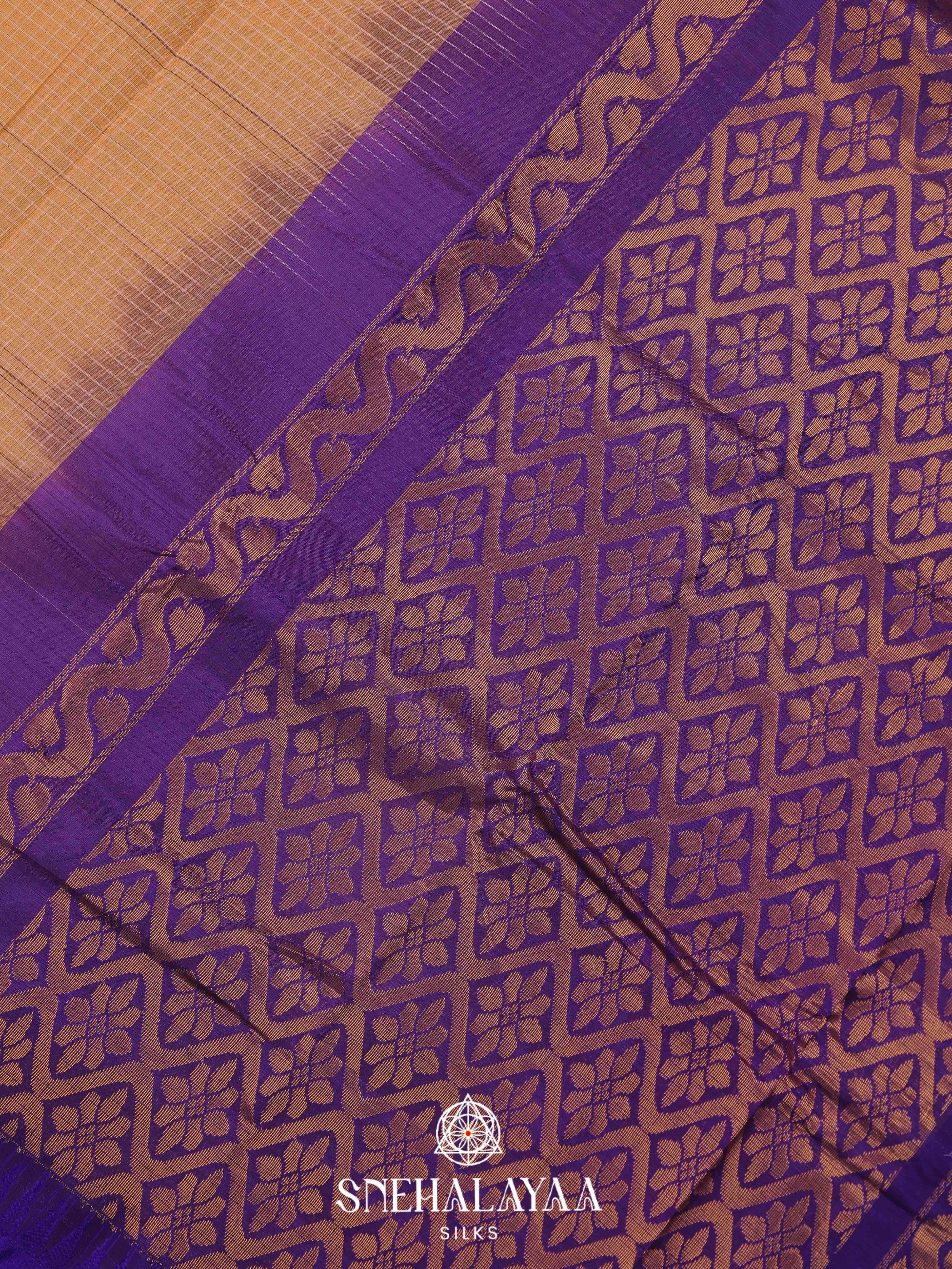 Sandal Gadwal Cotton Saree