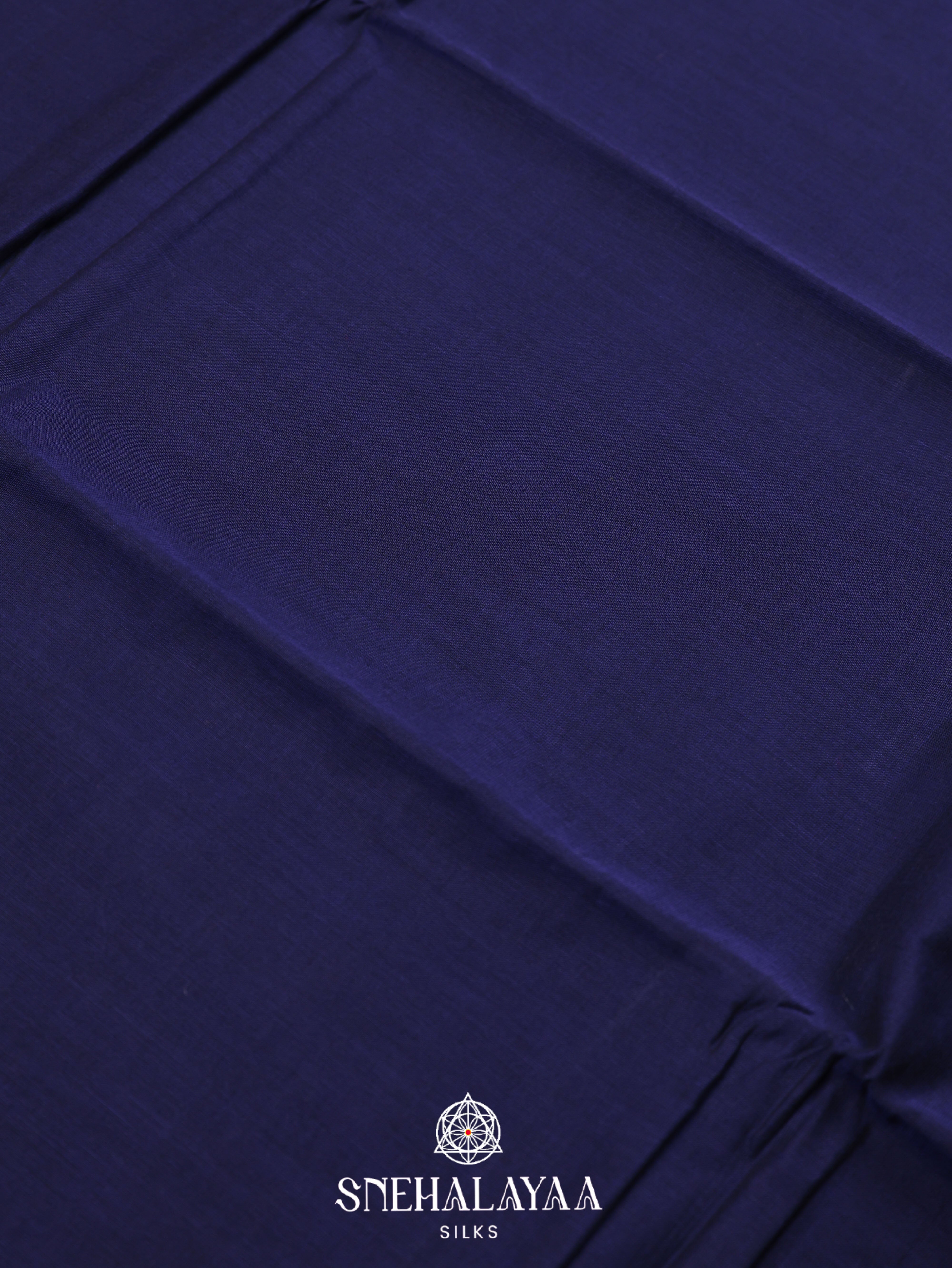 Blue  Chettinad Cotton Saree