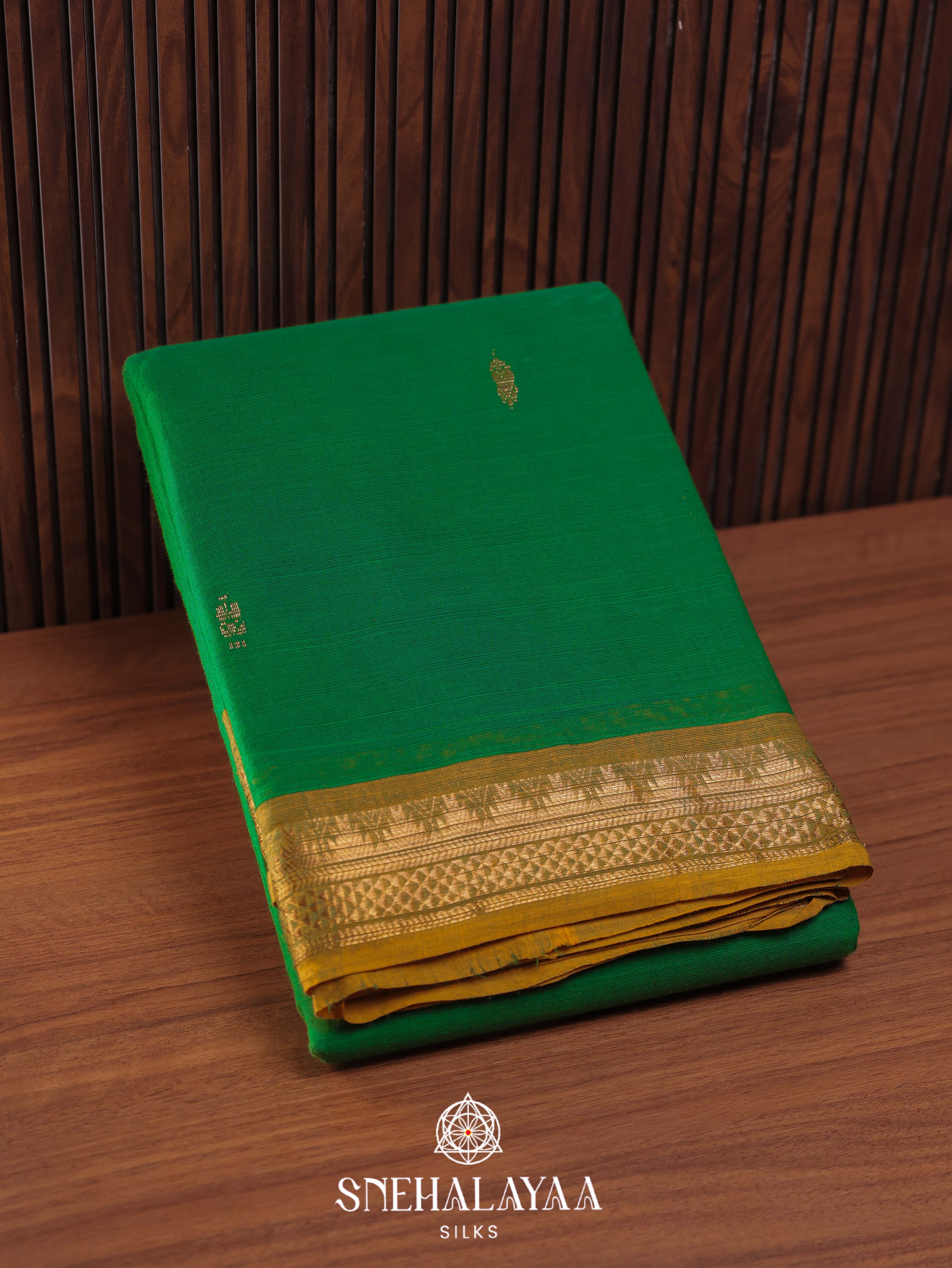 Green Kanchi Cotton Saree