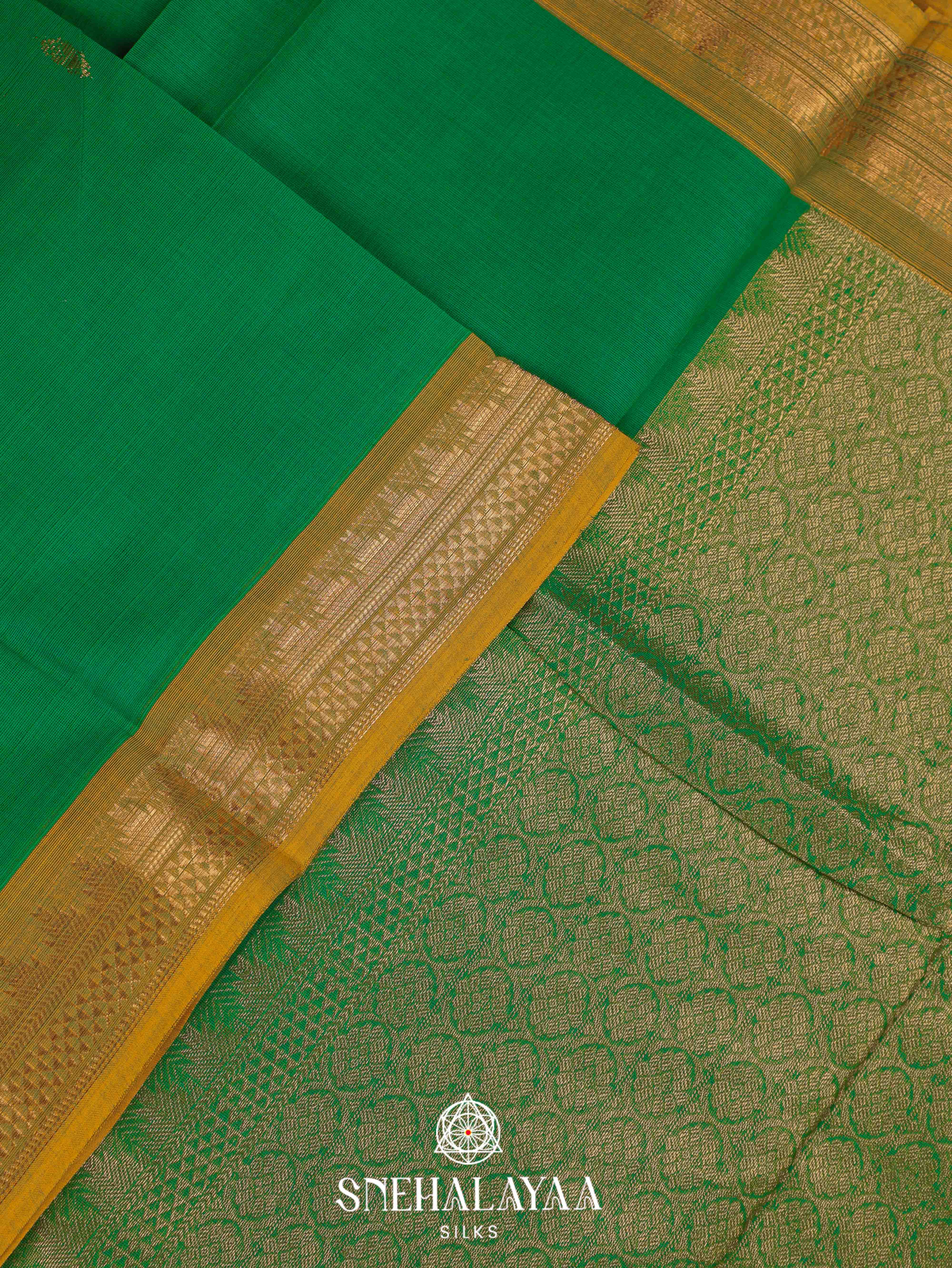 Green Kanchi Cotton Saree