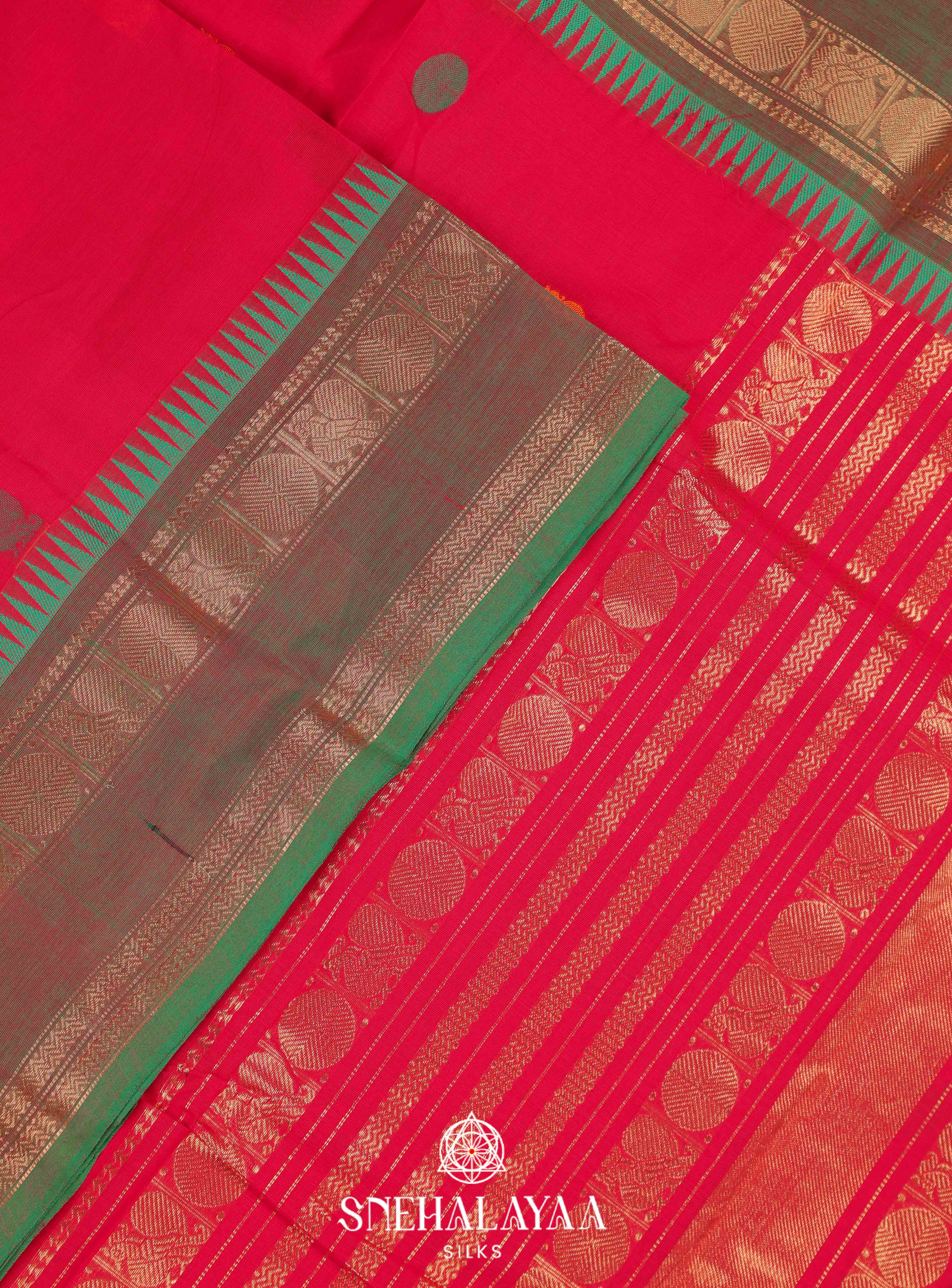 Rani Pink Kanchi Cotton Saree