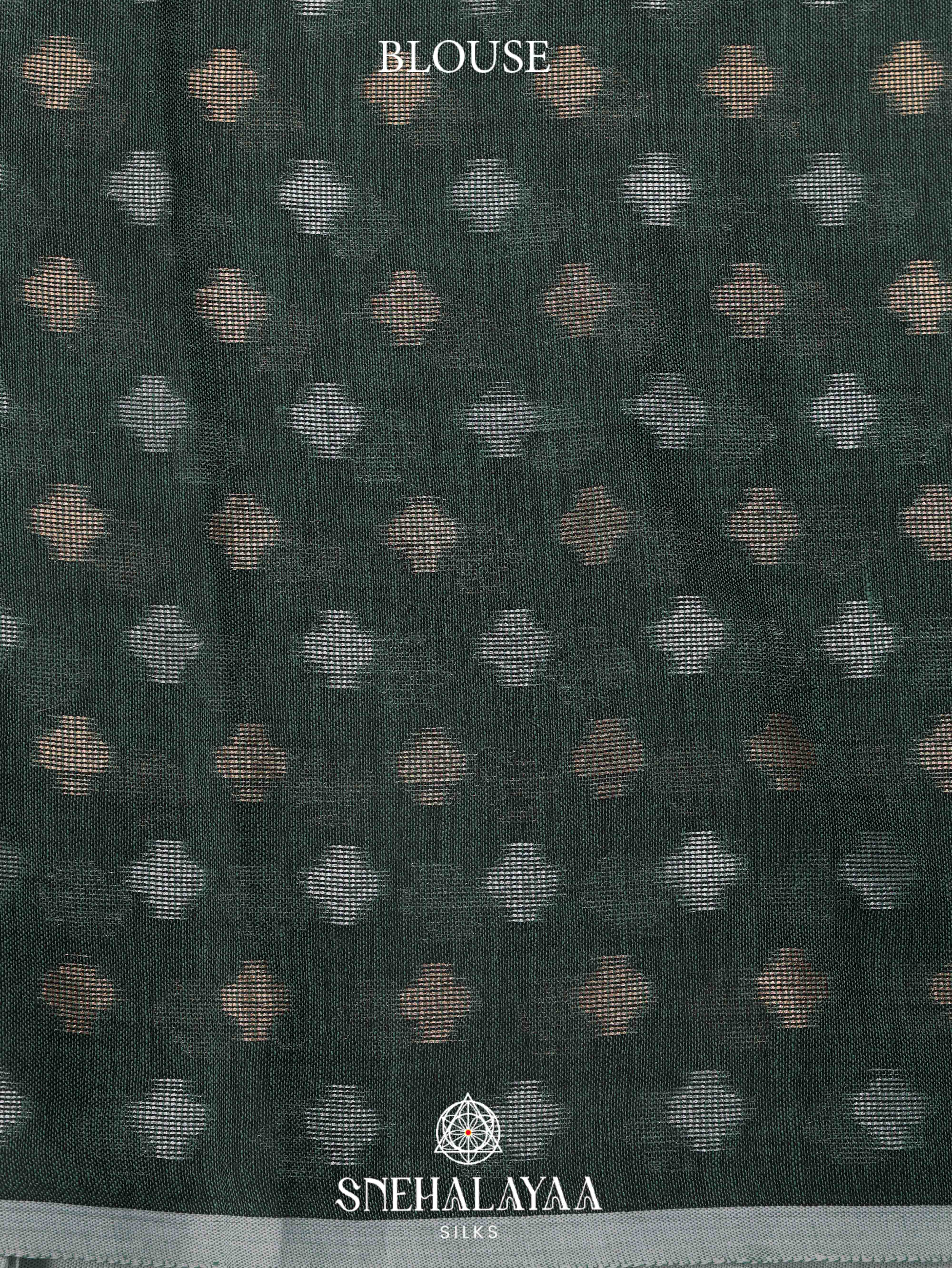Grey  Linen Cotton Saree