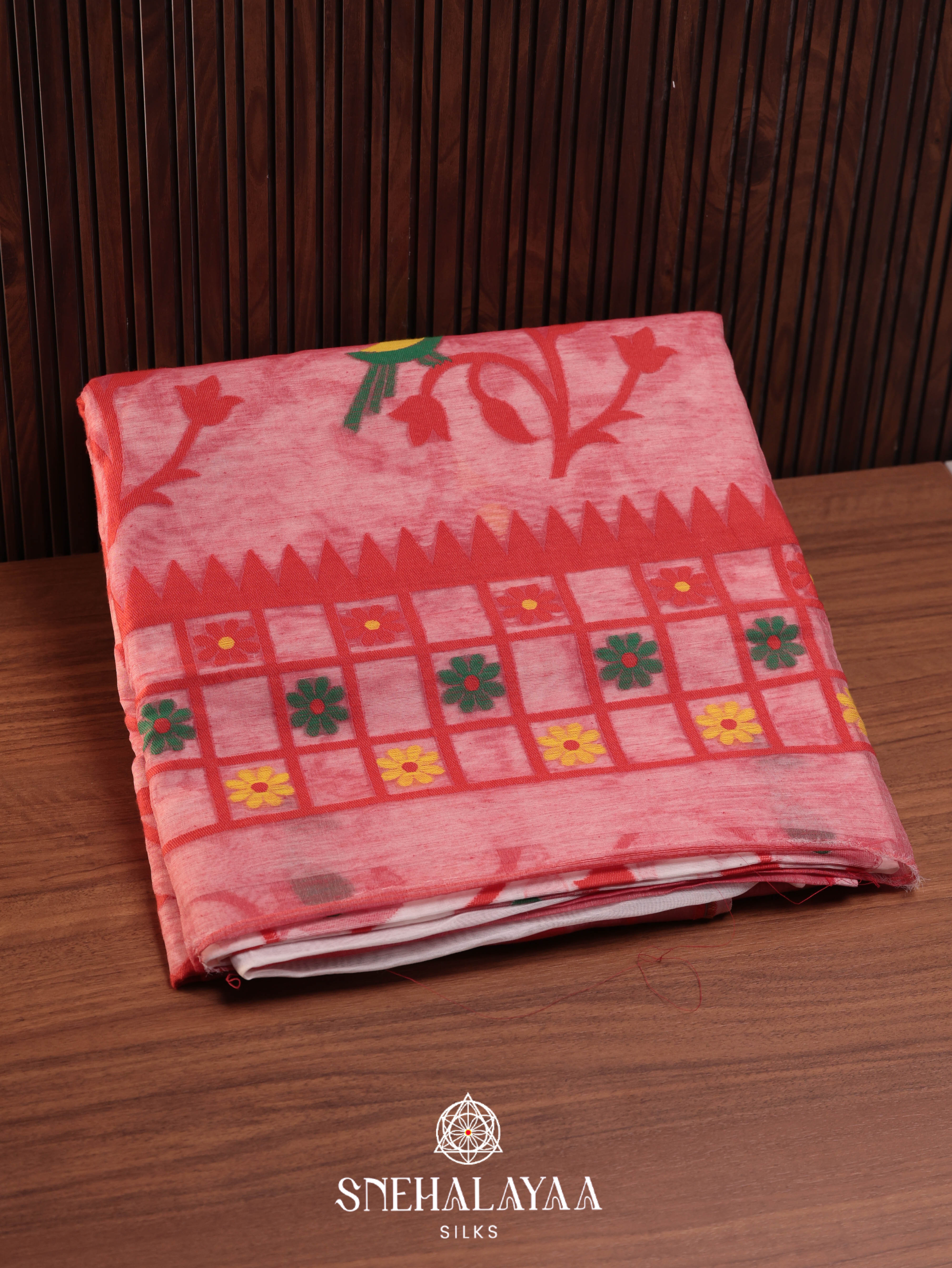 Off white Bengal Cotton Saree