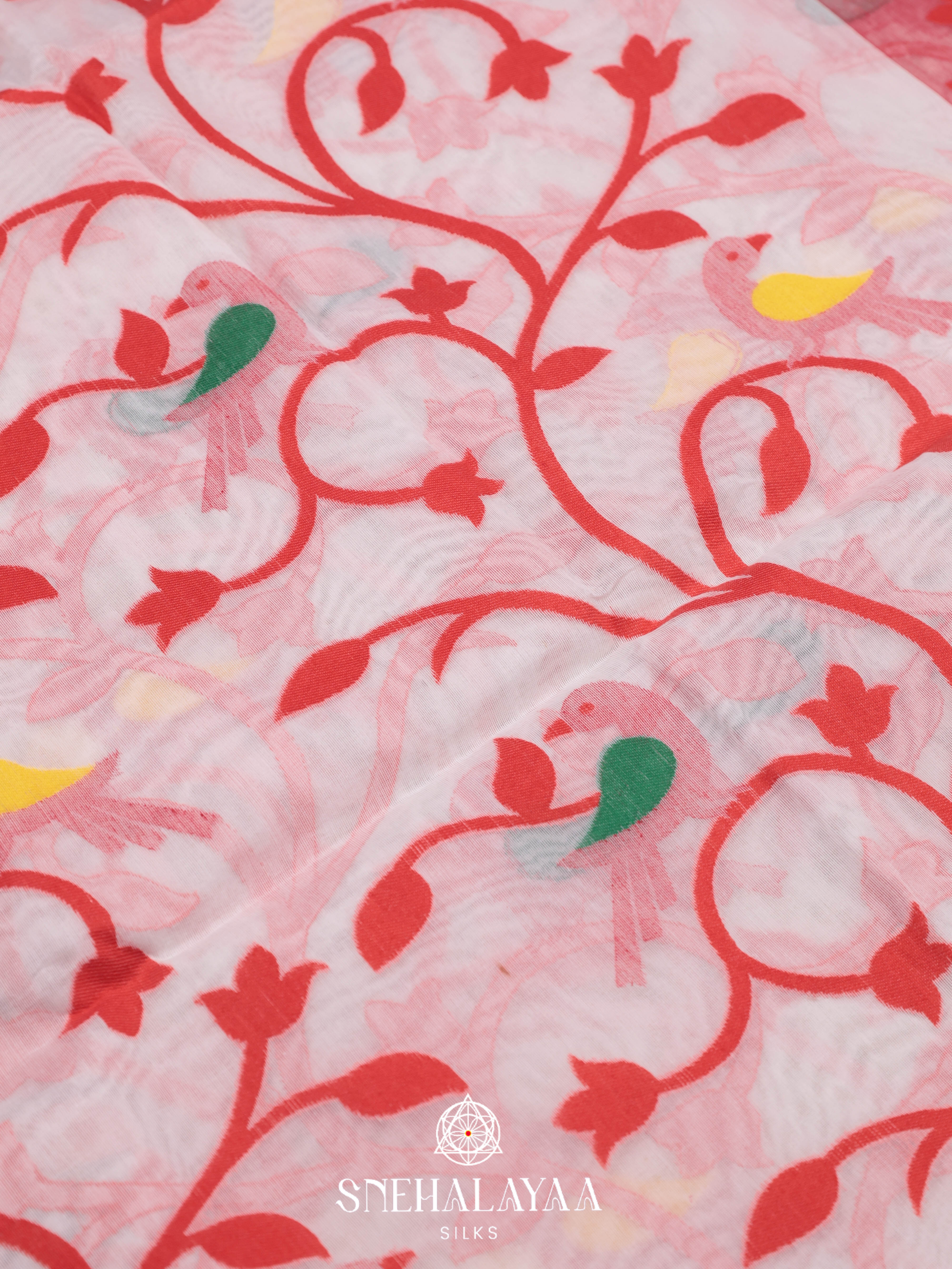 Off white Bengal Cotton Saree
