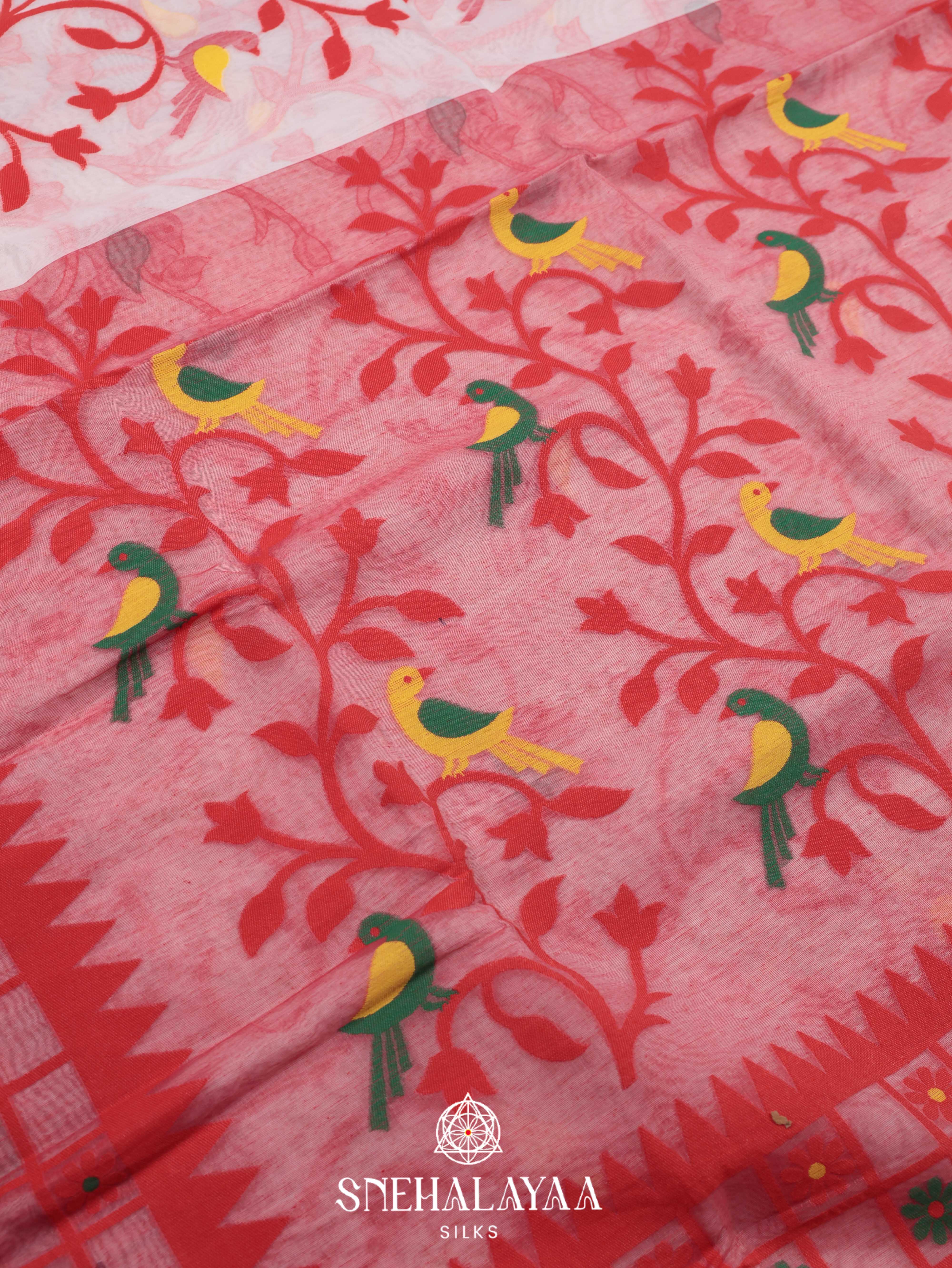 Off white Bengal Cotton Saree