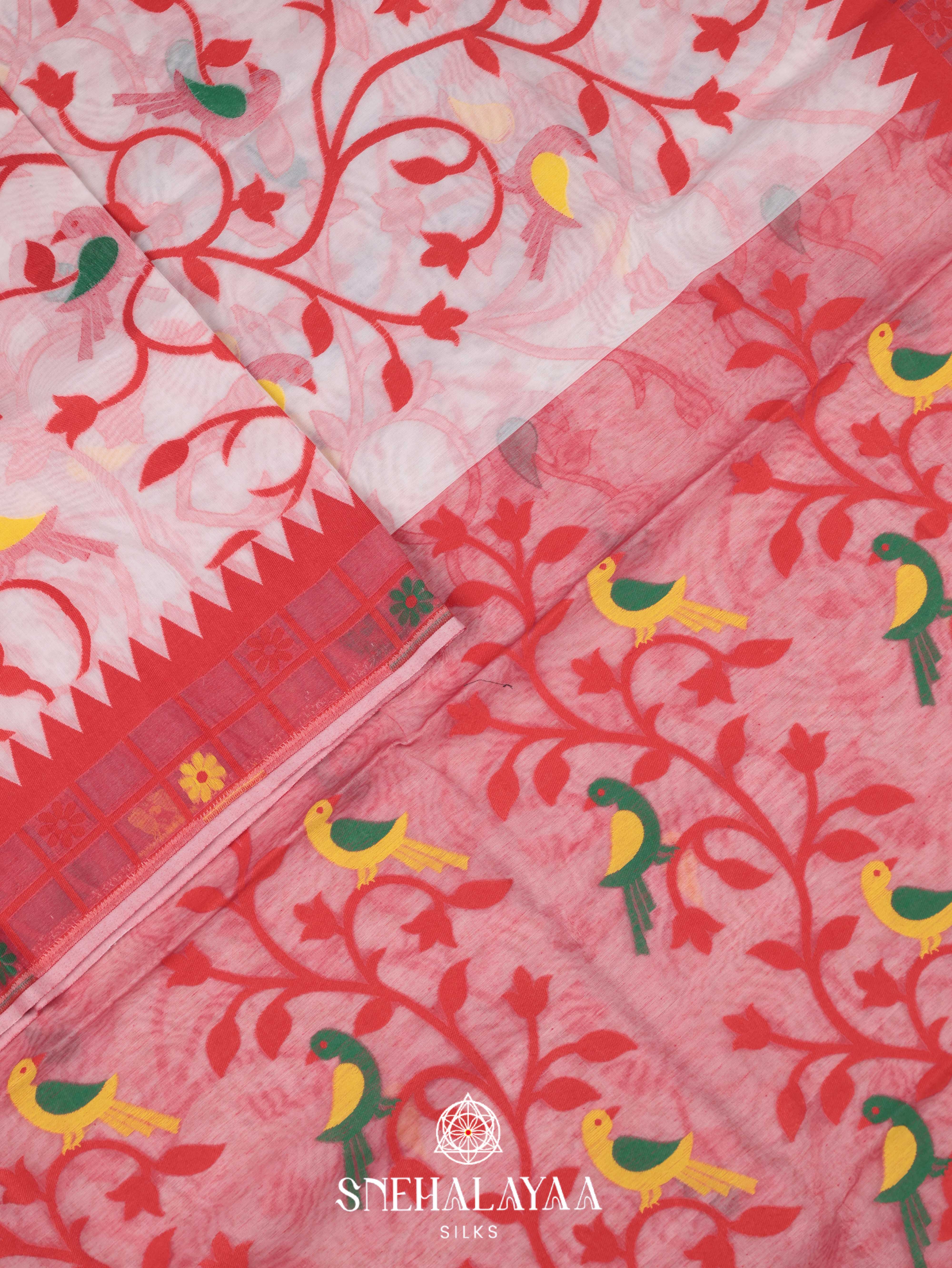 Off white Bengal Cotton Saree