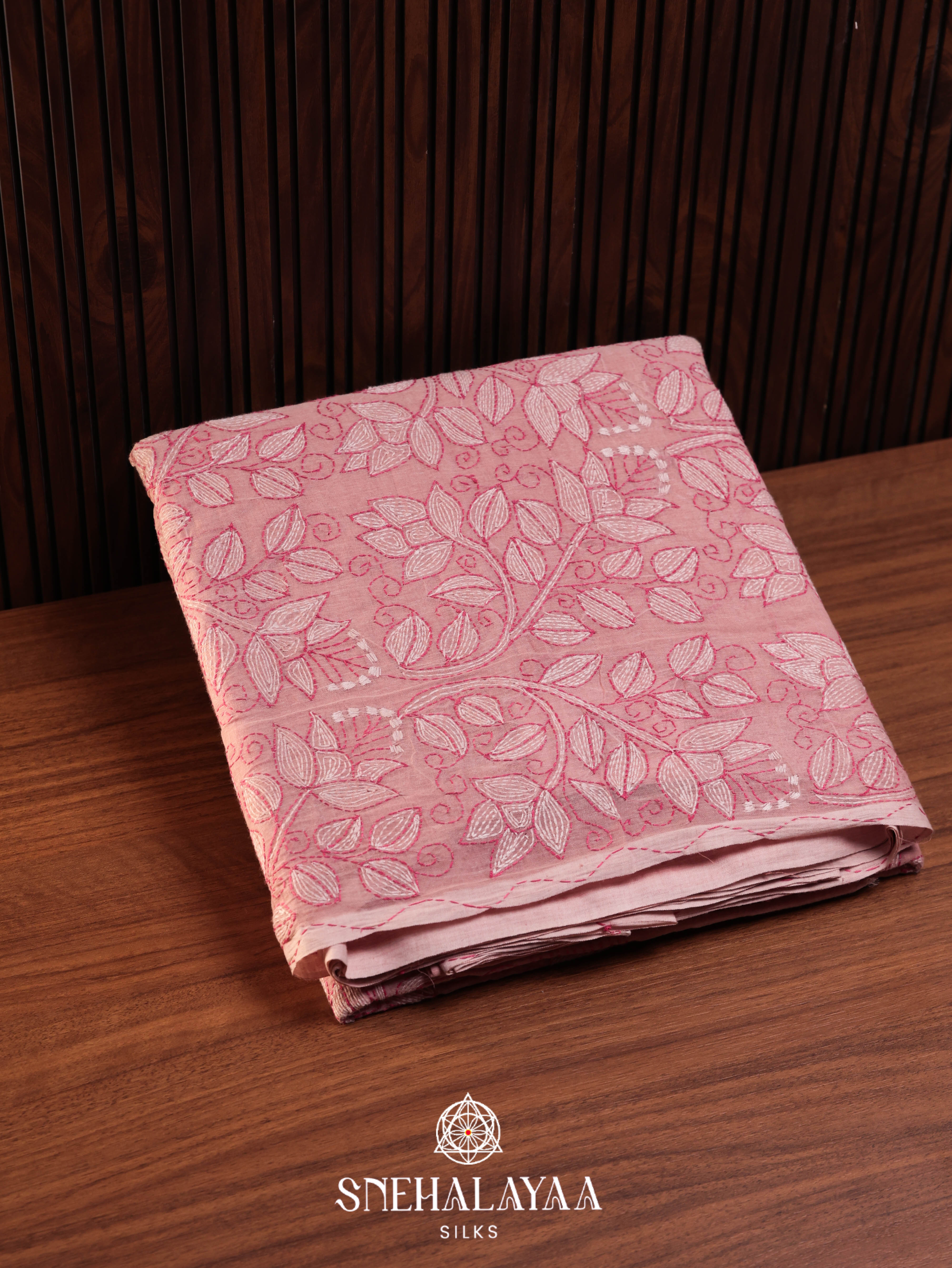 Pink Bengal Cotton Saree