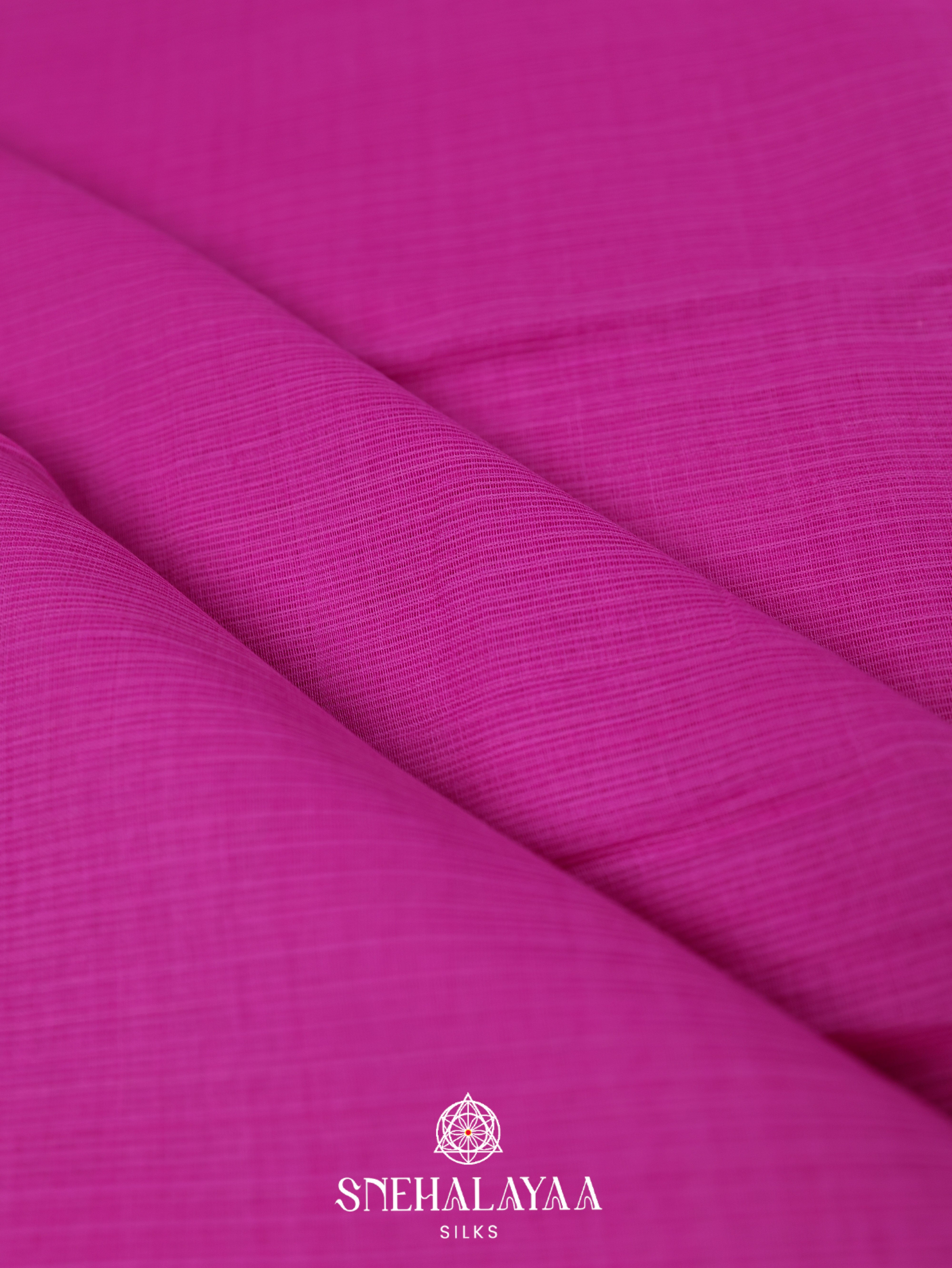 Pink Khadi Cotton Saree