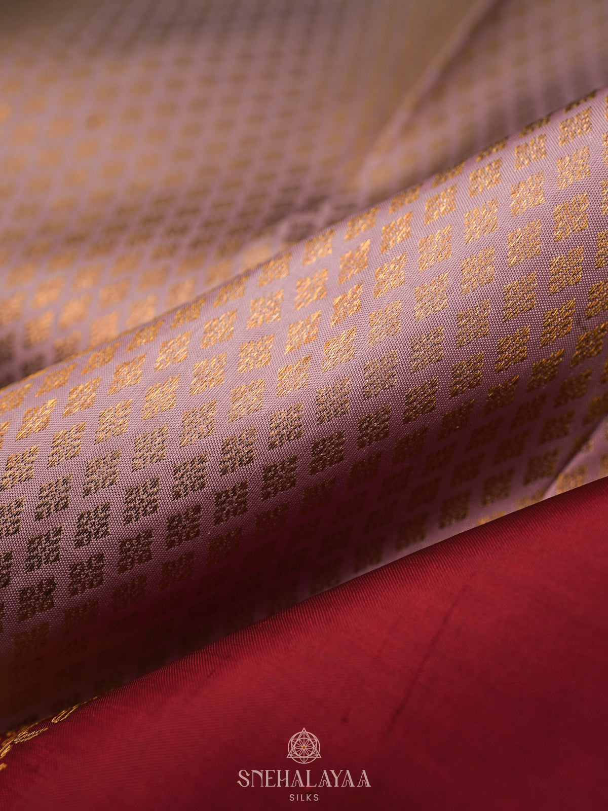 Baby Pink Kanjivaram Silk Saree