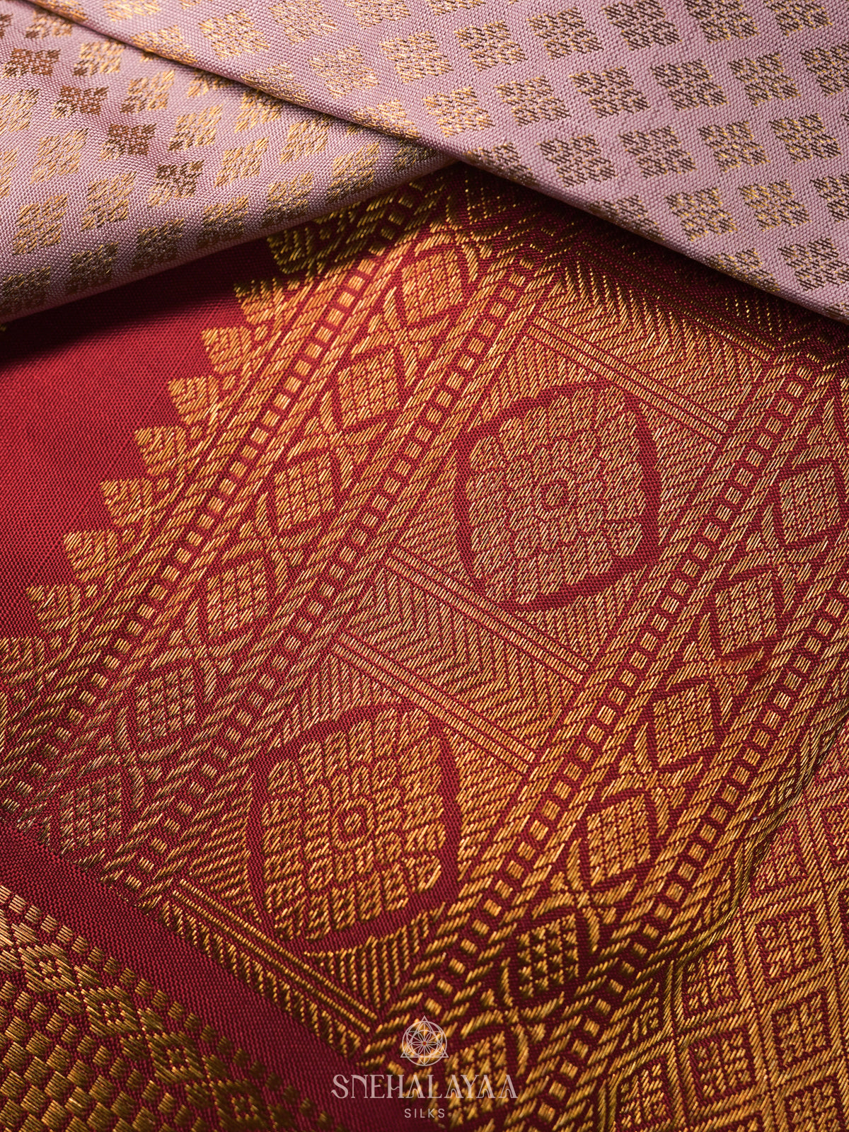 Baby Pink Kanjivaram Silk Saree