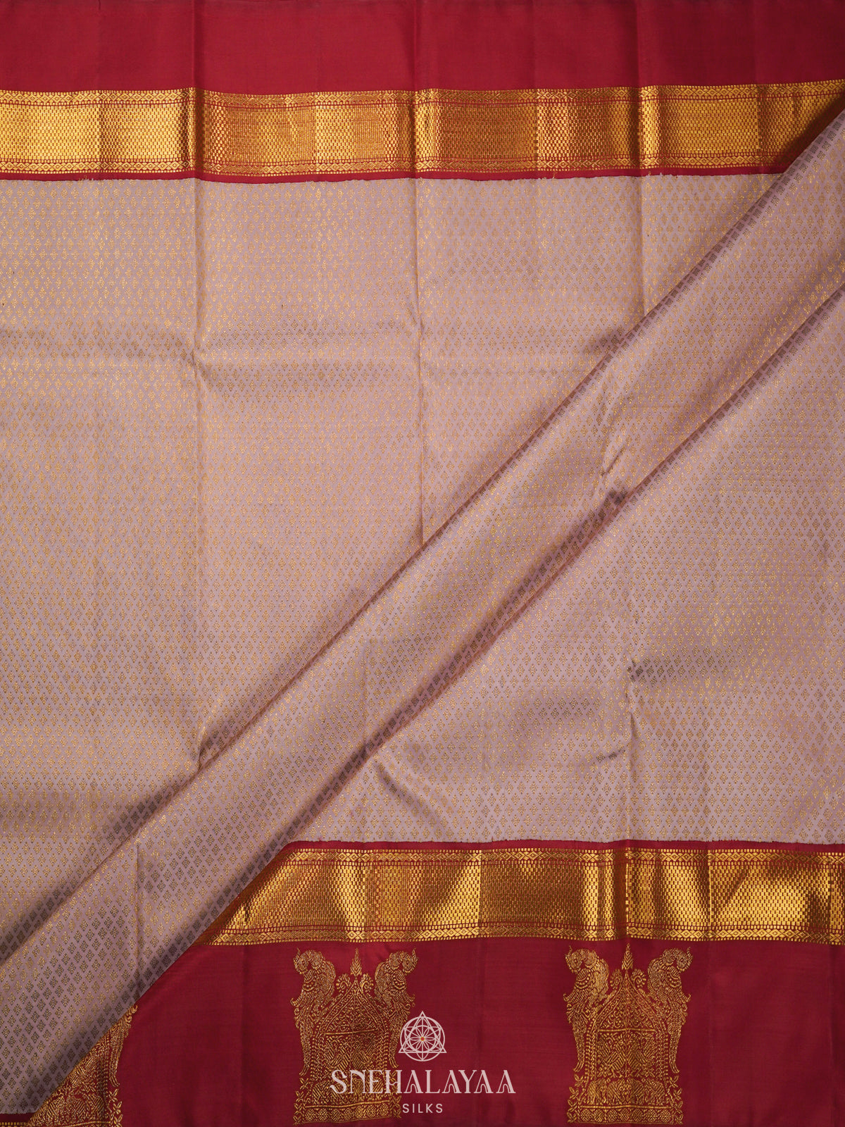 Baby Pink Kanjivaram Silk Saree