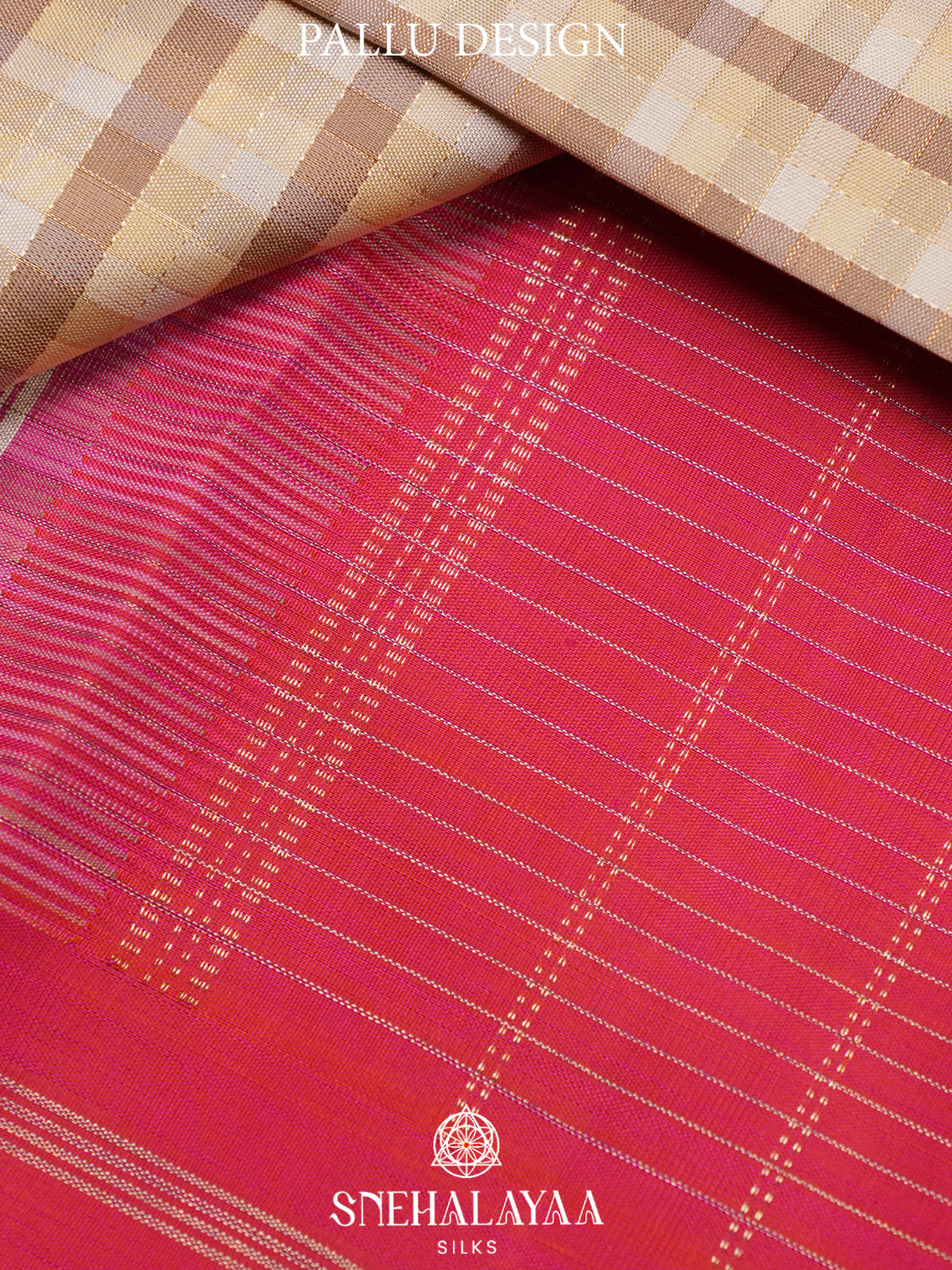 Off White or Cream Kanjivaram Silk Saree