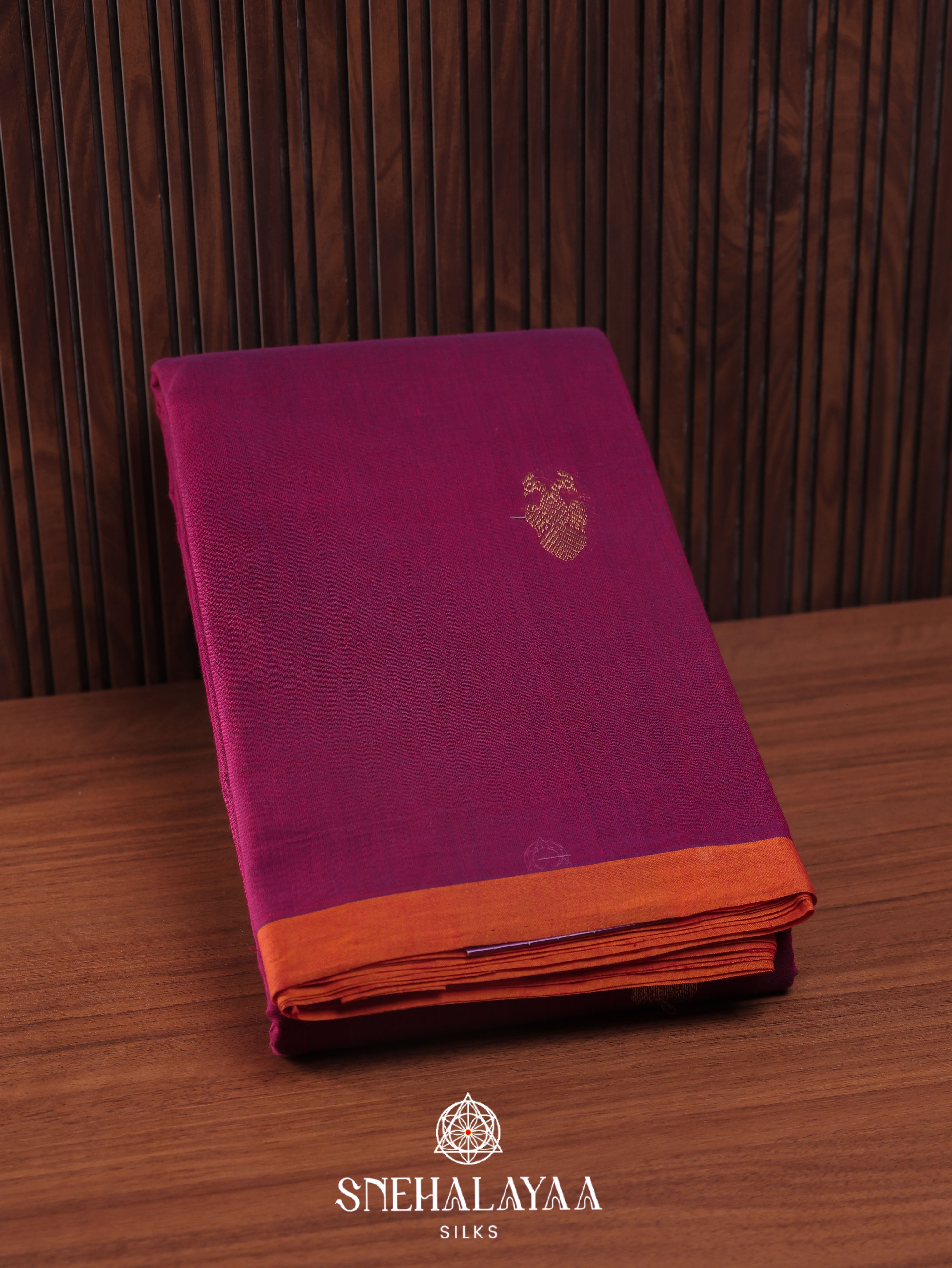 Purple  Kanchi Cotton Saree