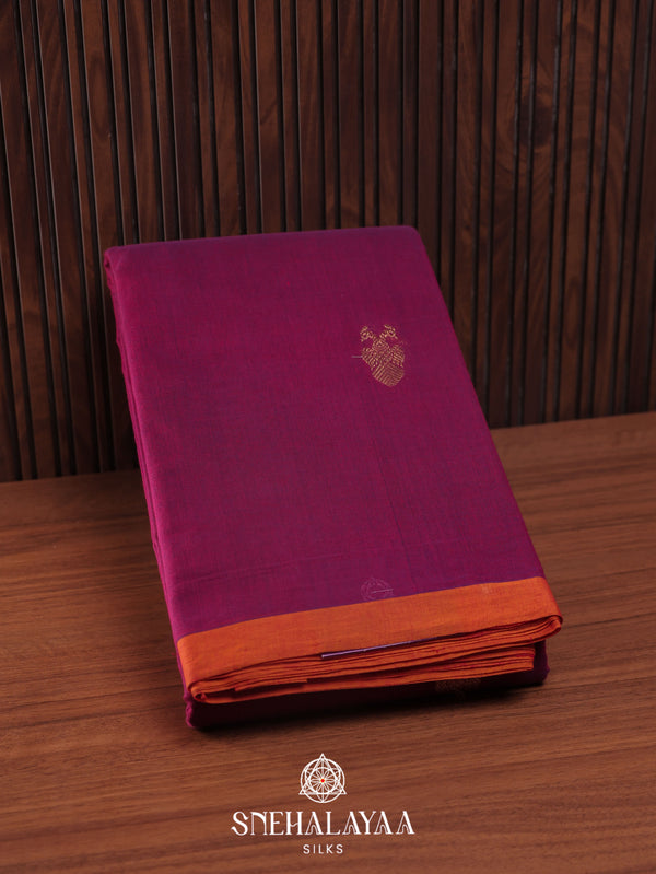 Purple  Kanchi Cotton Saree