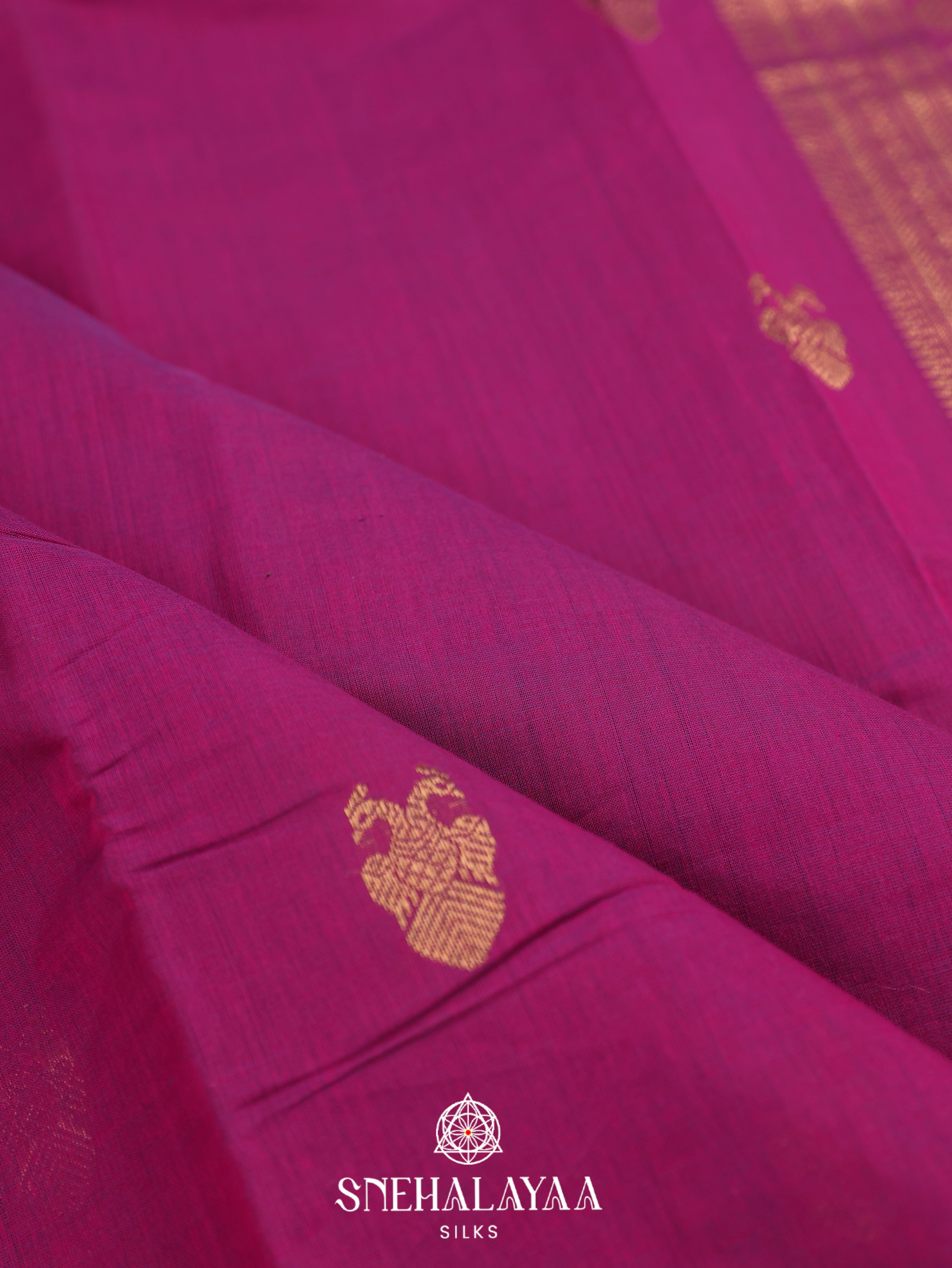 Purple  Kanchi Cotton Saree
