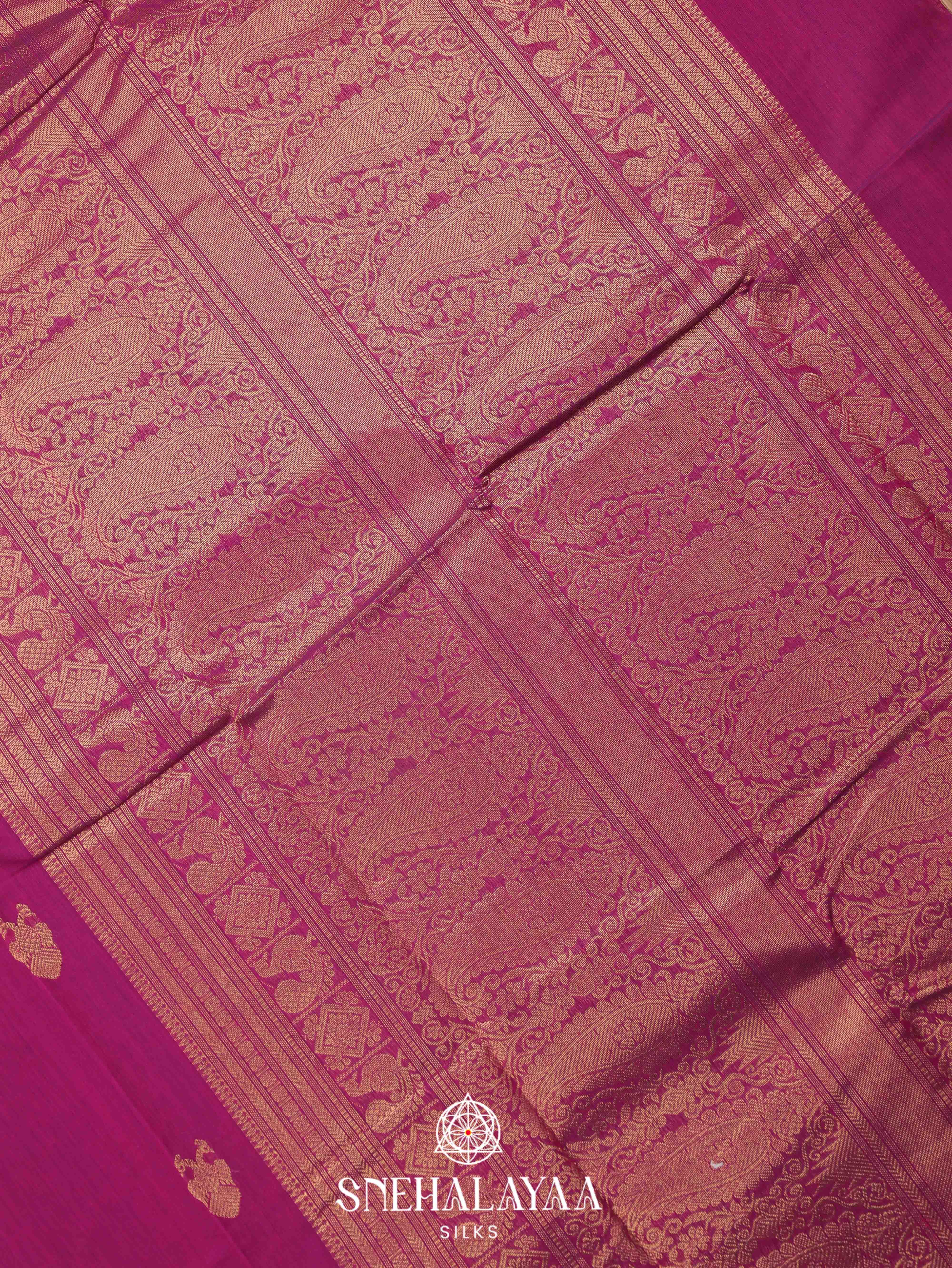 Purple  Kanchi Cotton Saree
