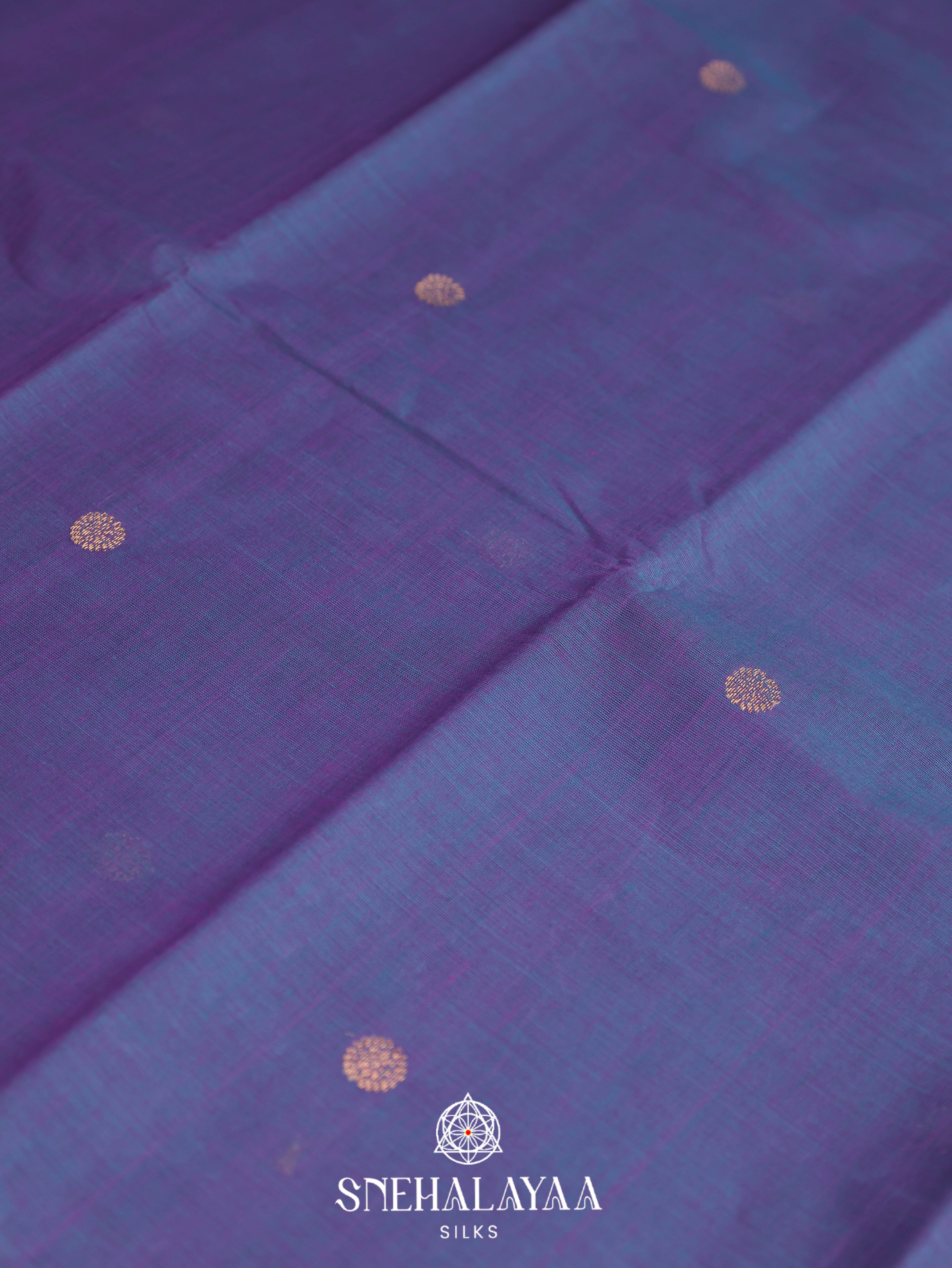 Blue Kanchi Cotton Saree