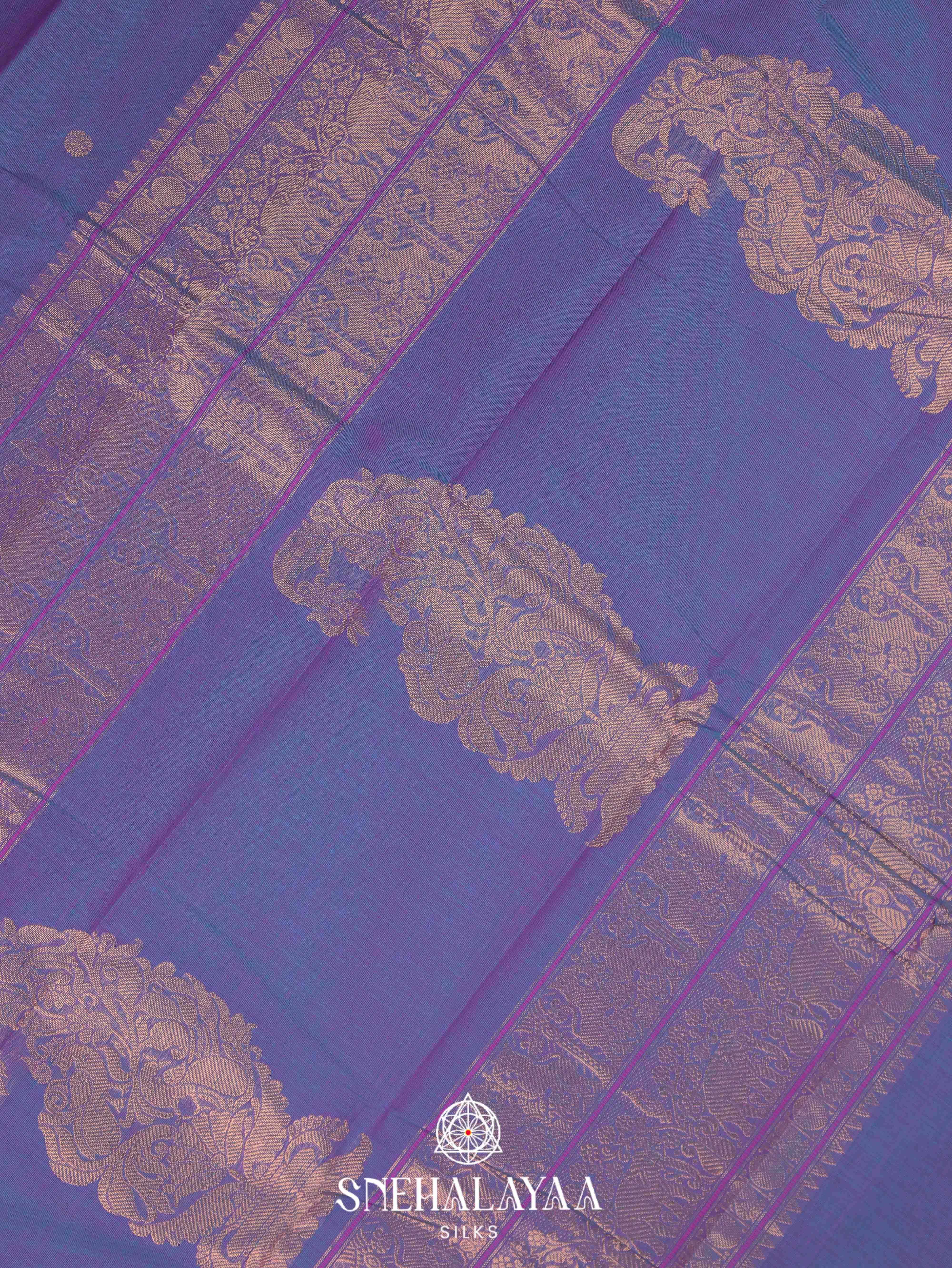 Blue Kanchi Cotton Saree