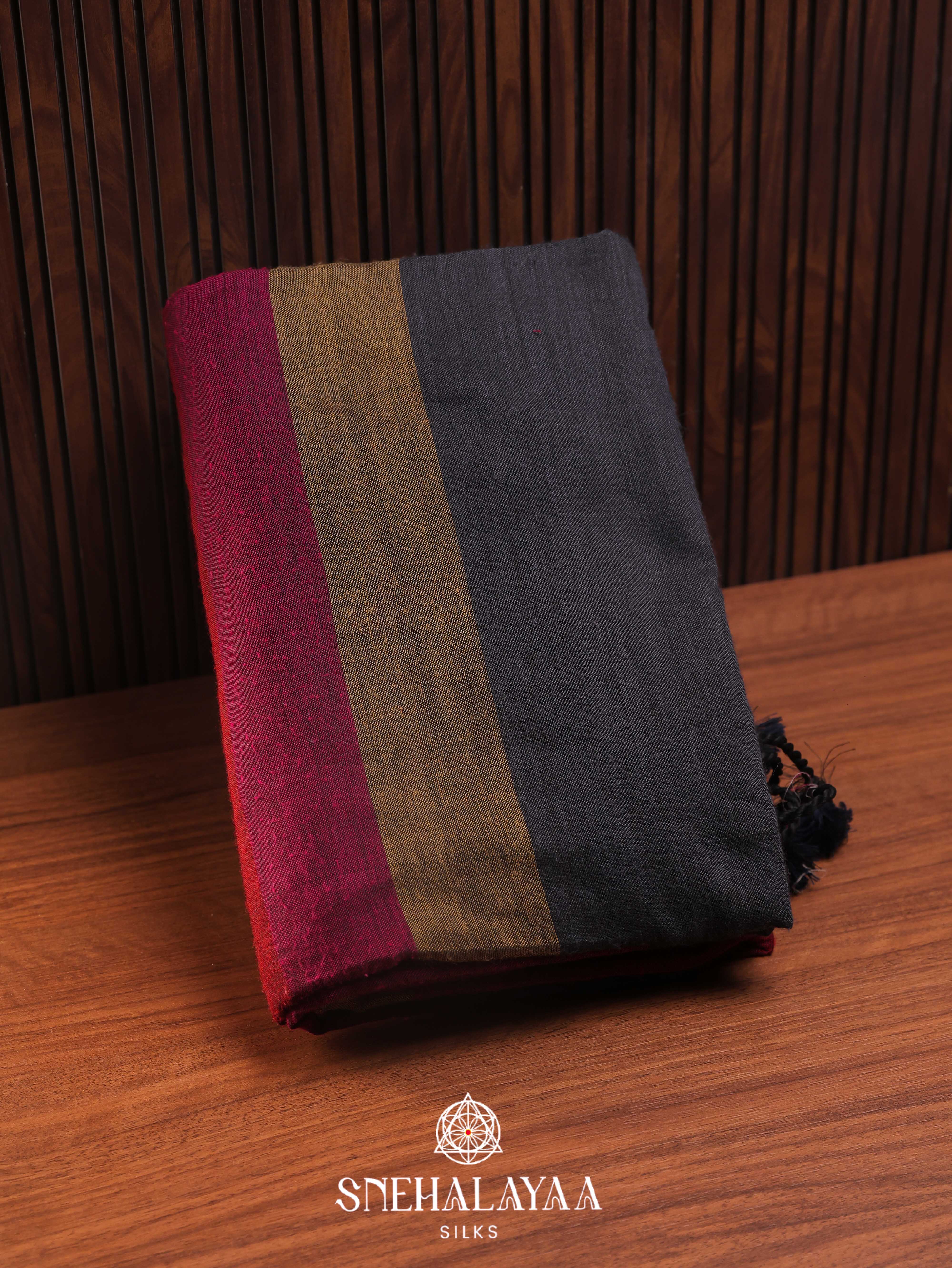 Multicolour Khadi Cotton Saree