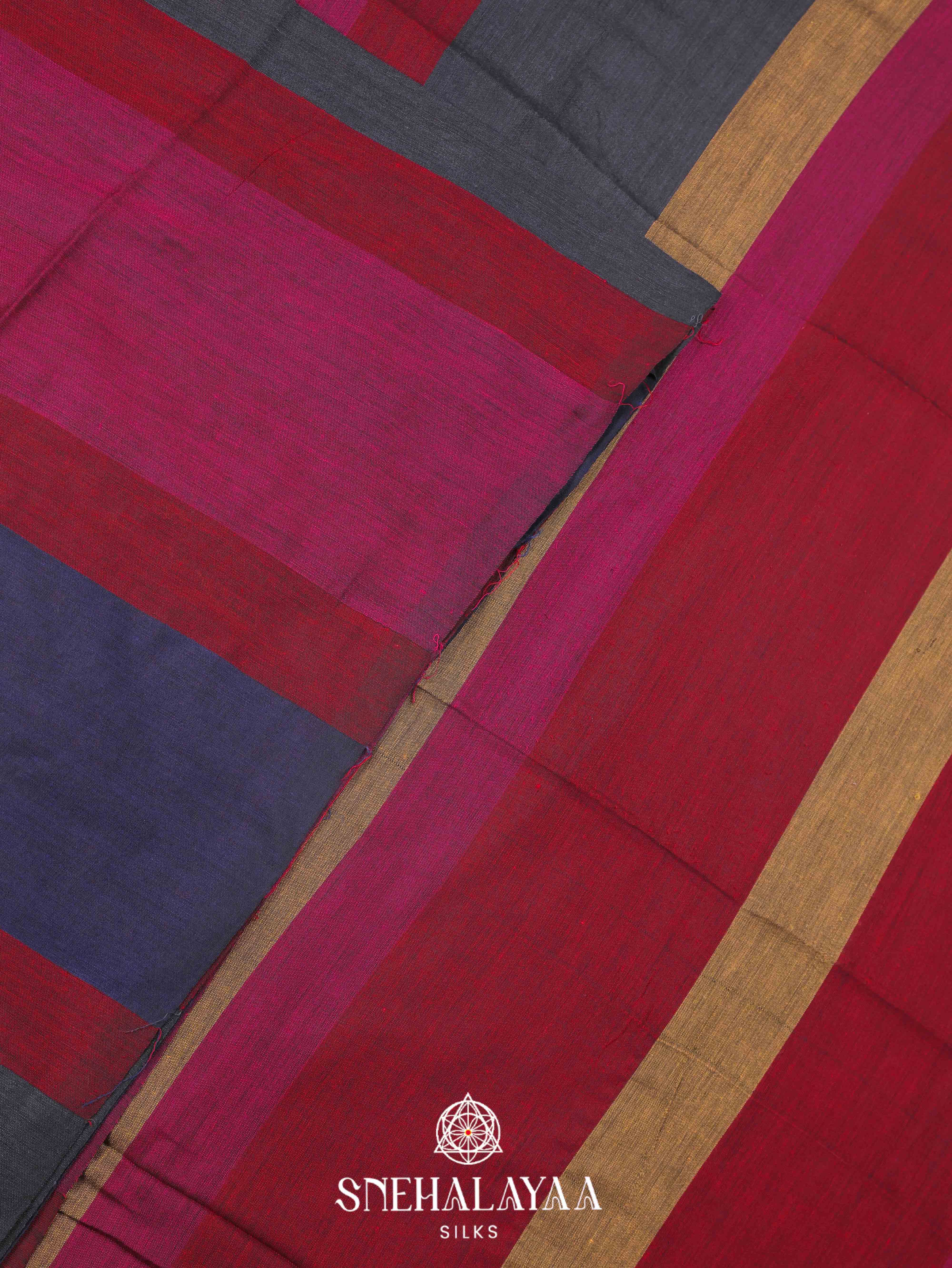 Multicolour Khadi Cotton Saree