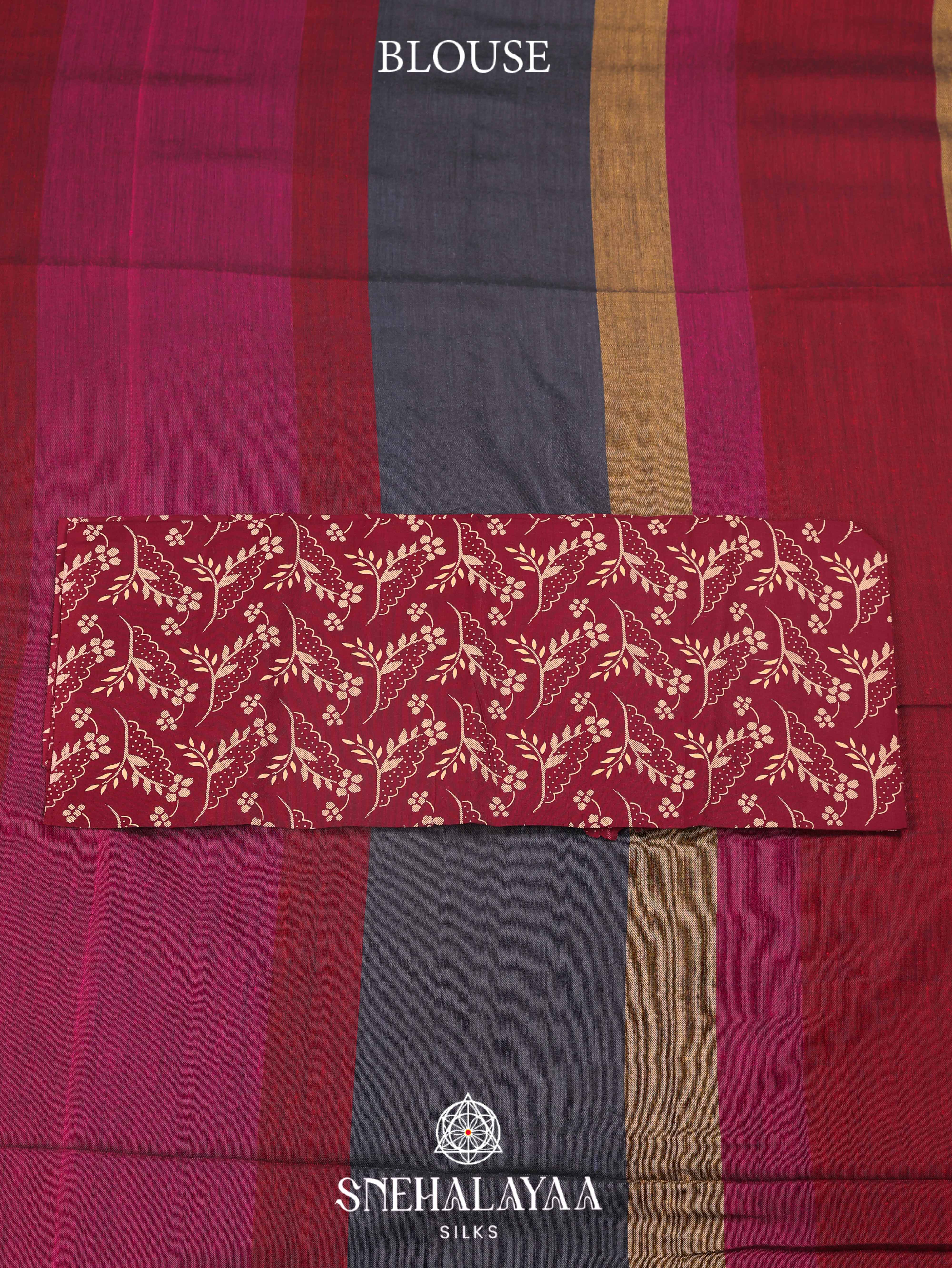 Multicolour Khadi Cotton Saree