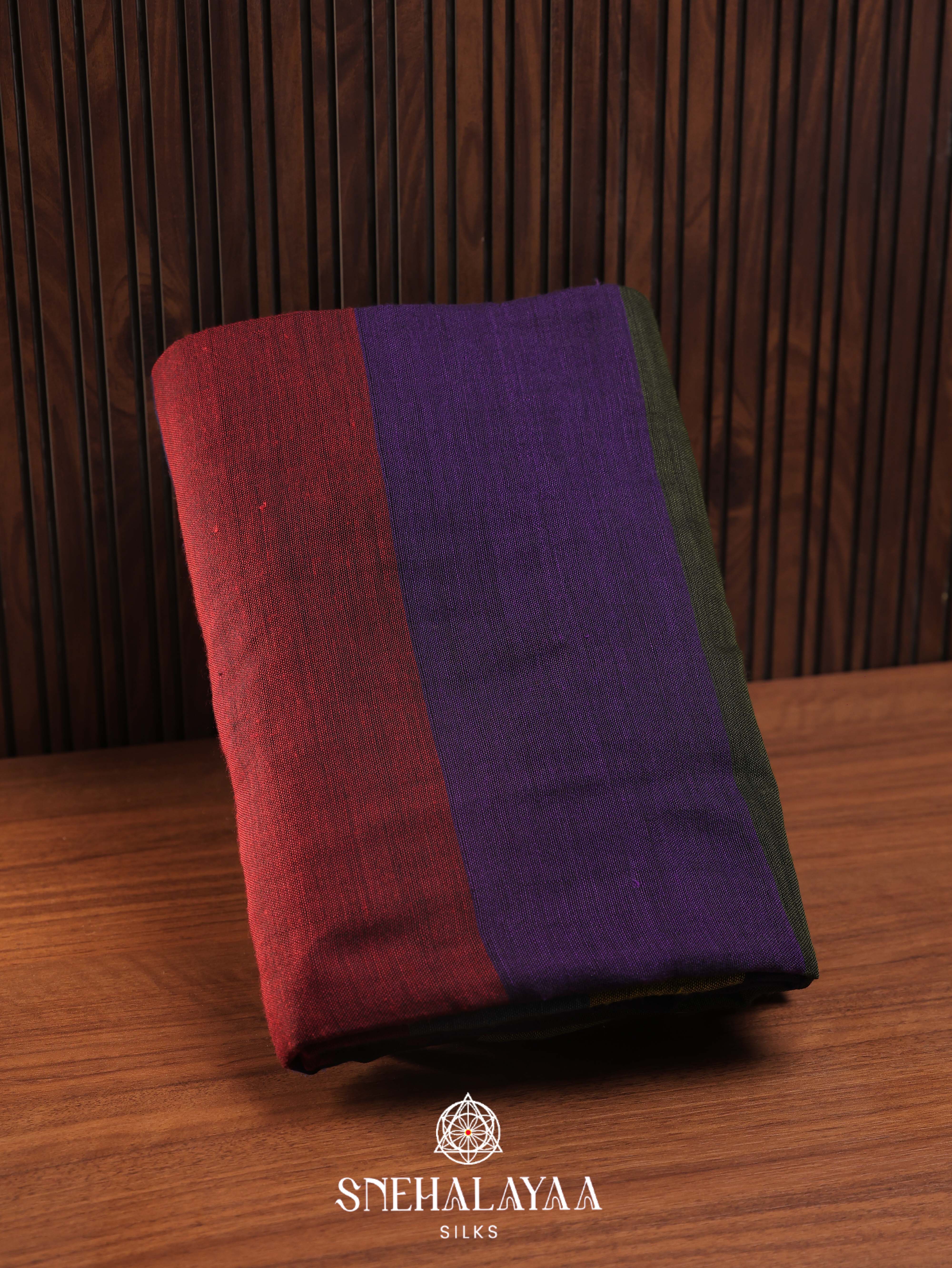 Multicolour Khadi Cotton Saree