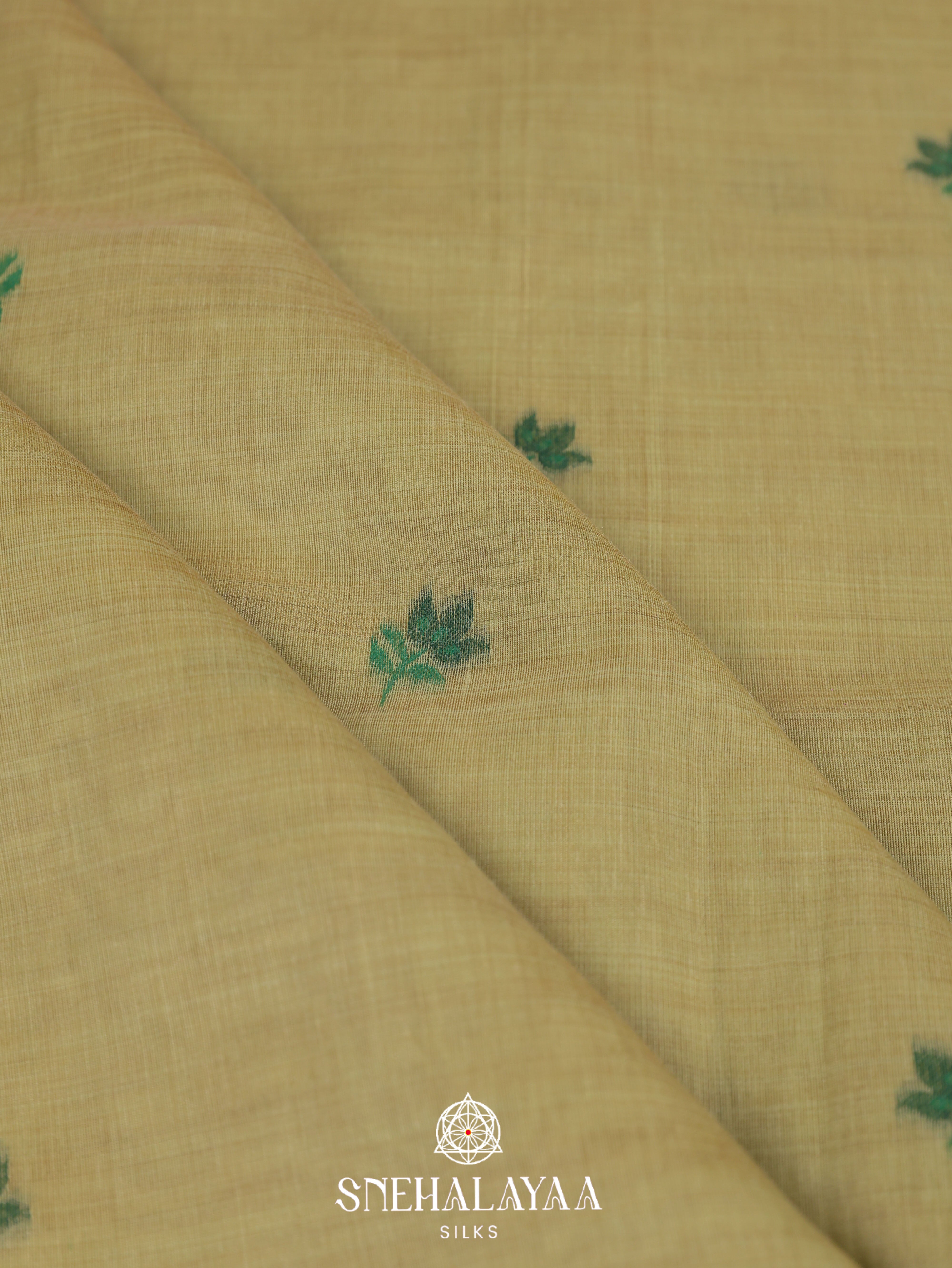 Off White Munga Cotton Saree