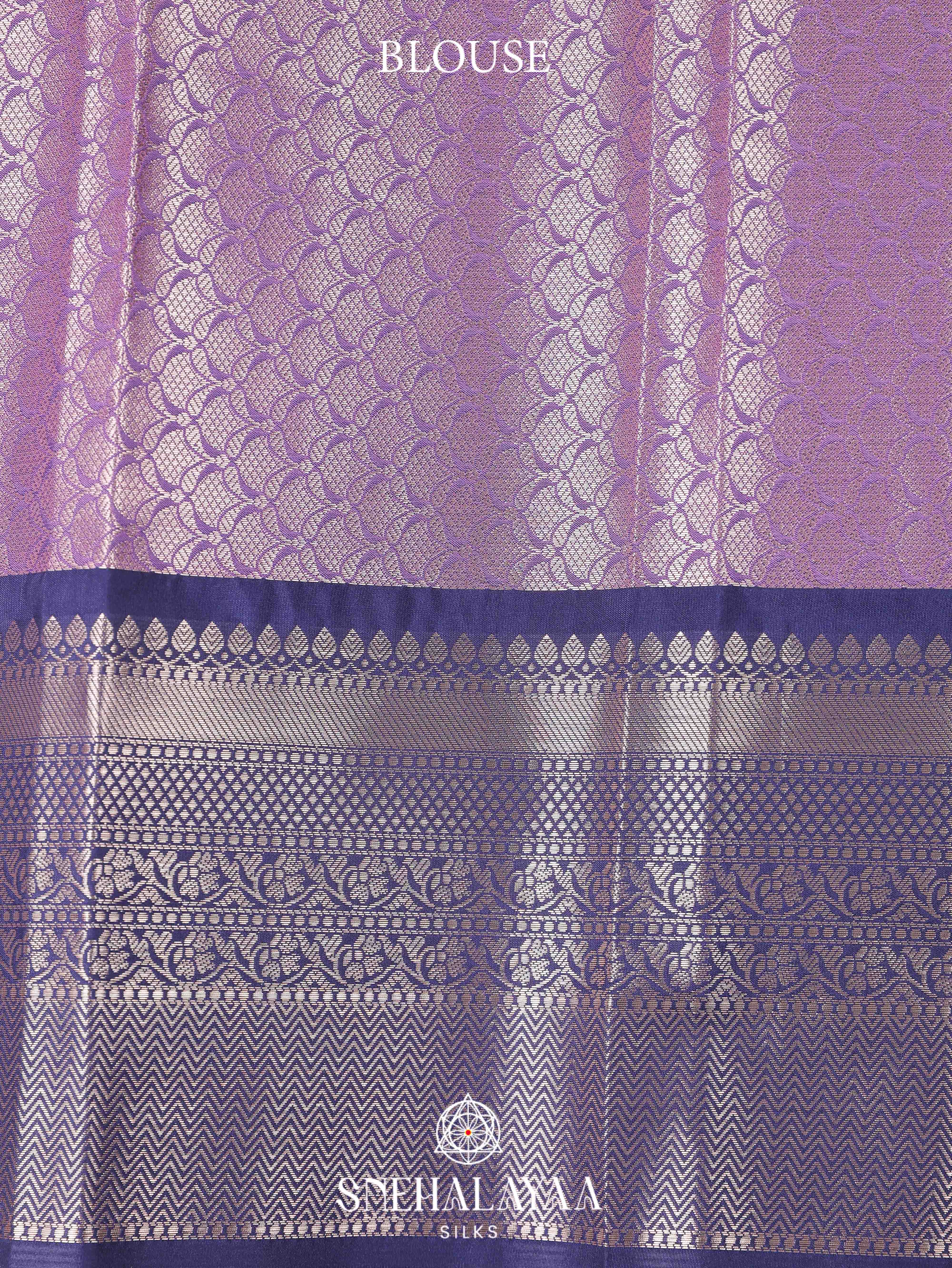 Lavender Art Silk Saree